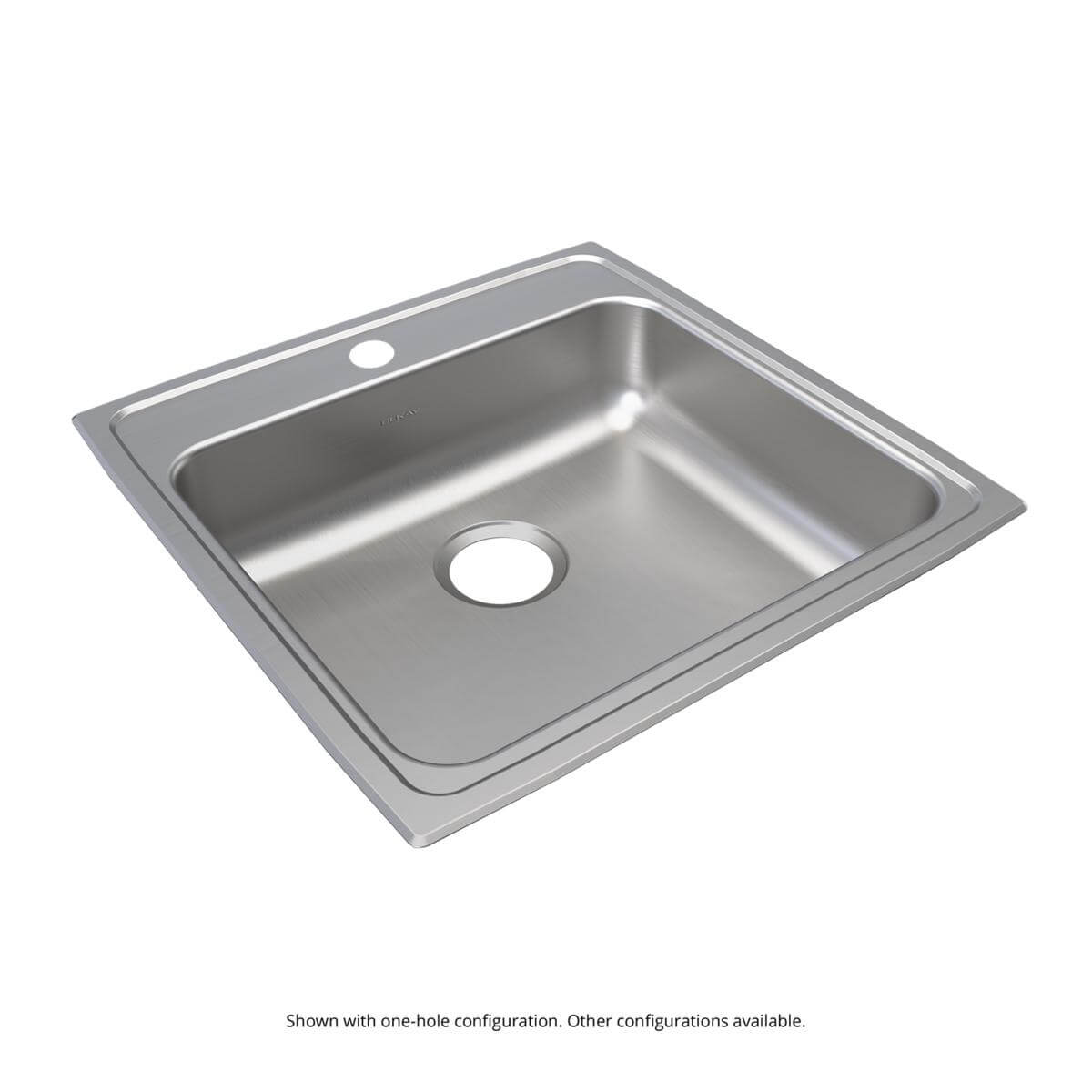 Alternate Image for Elkay Lustertone Classic 22" Drop In/Topmount Stainless Steel ADA Kitchen Sink, Lustrous Satin, 1 Faucet Hole, LRAD2222651
