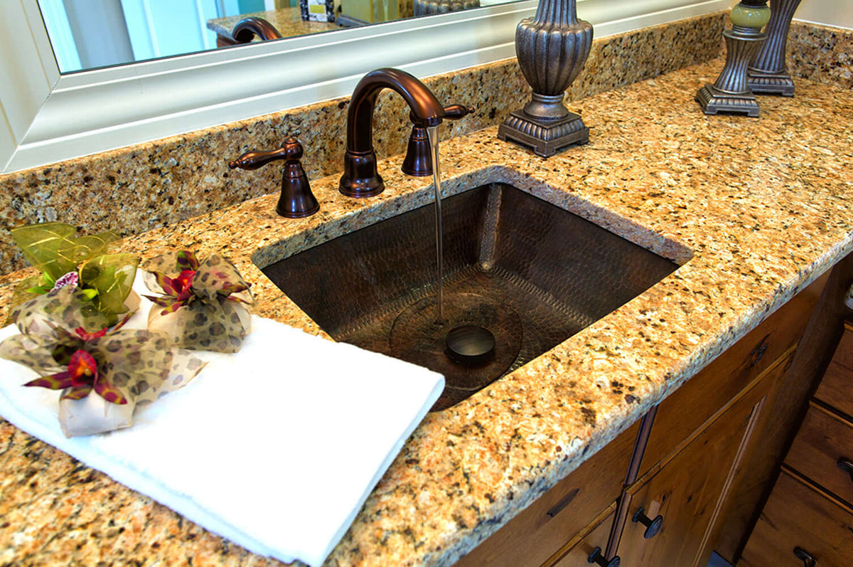 Alternate Image for Premier Copper Products 19" Rectangle Copper Bathroom Sink, Oil Rubbed Bronze, LREC19DB