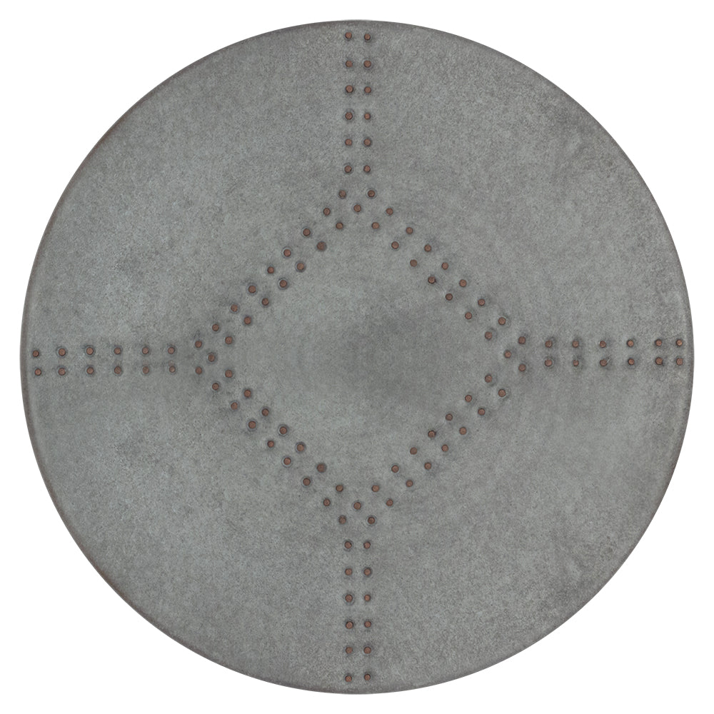 Premier Copper Products 18" Zinc Lazy Susan, Zinc and MDF, 20 Gauge, Silver, LS18Z
