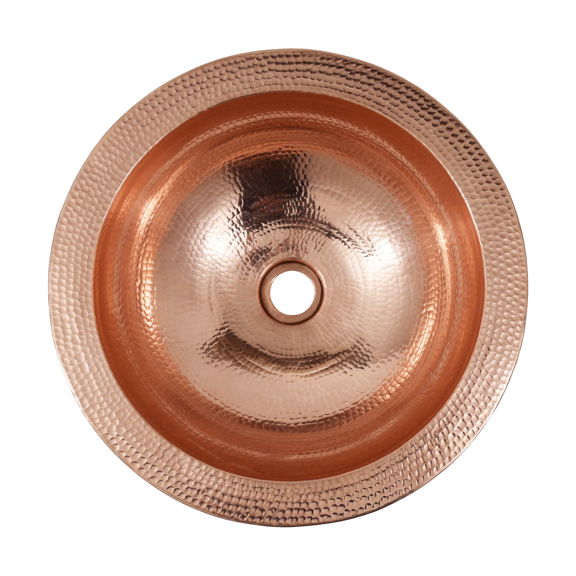 Native Trails Laguna 16" Round Vessel Copper Bathroom Sink, Polished Copper, 16 Gauge, CPS455 Product Image