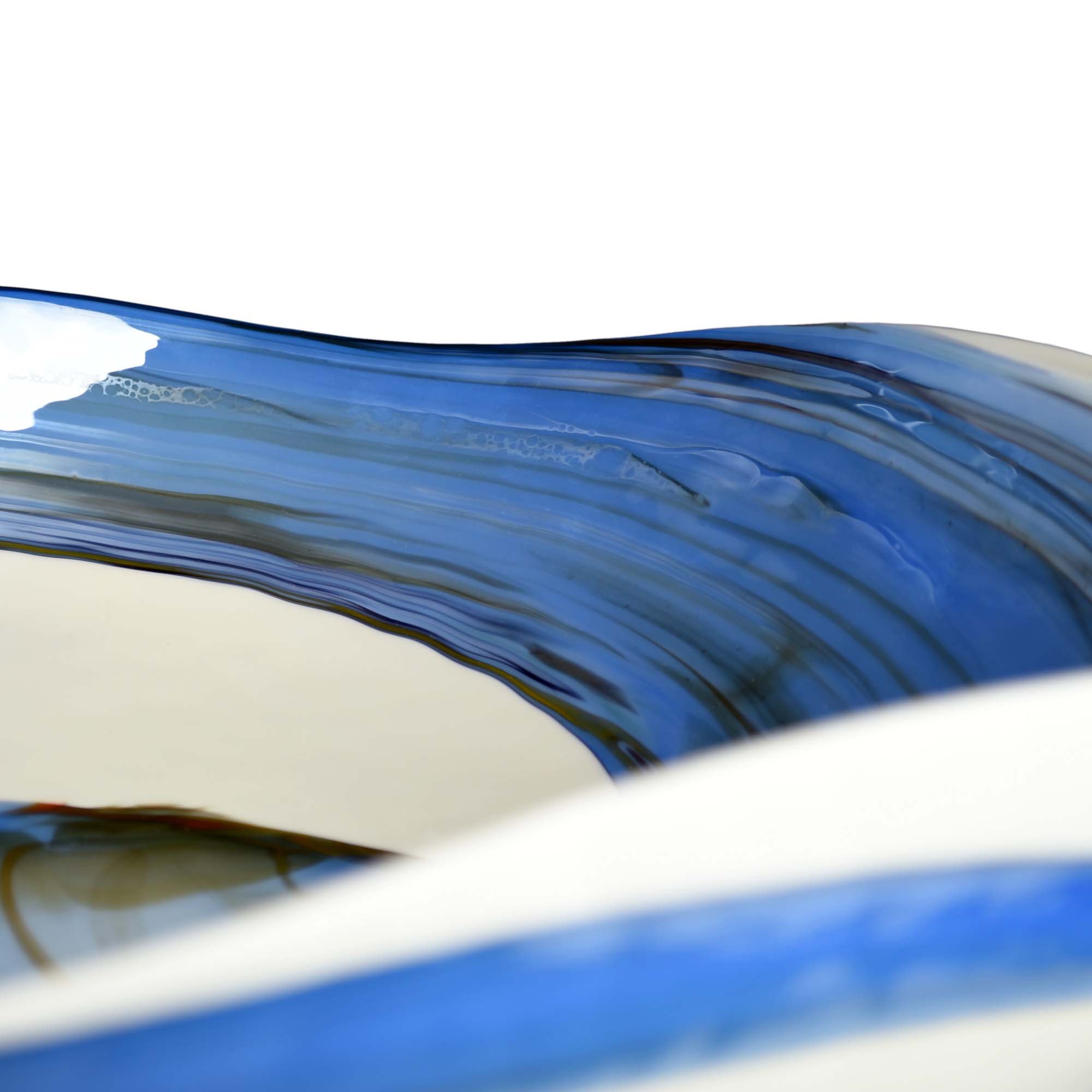 Alternate Image for Native Trails Murano 14.75" x 14.75" Round Vessel Glass Bathroom Sink, Marina, MG1515-MA