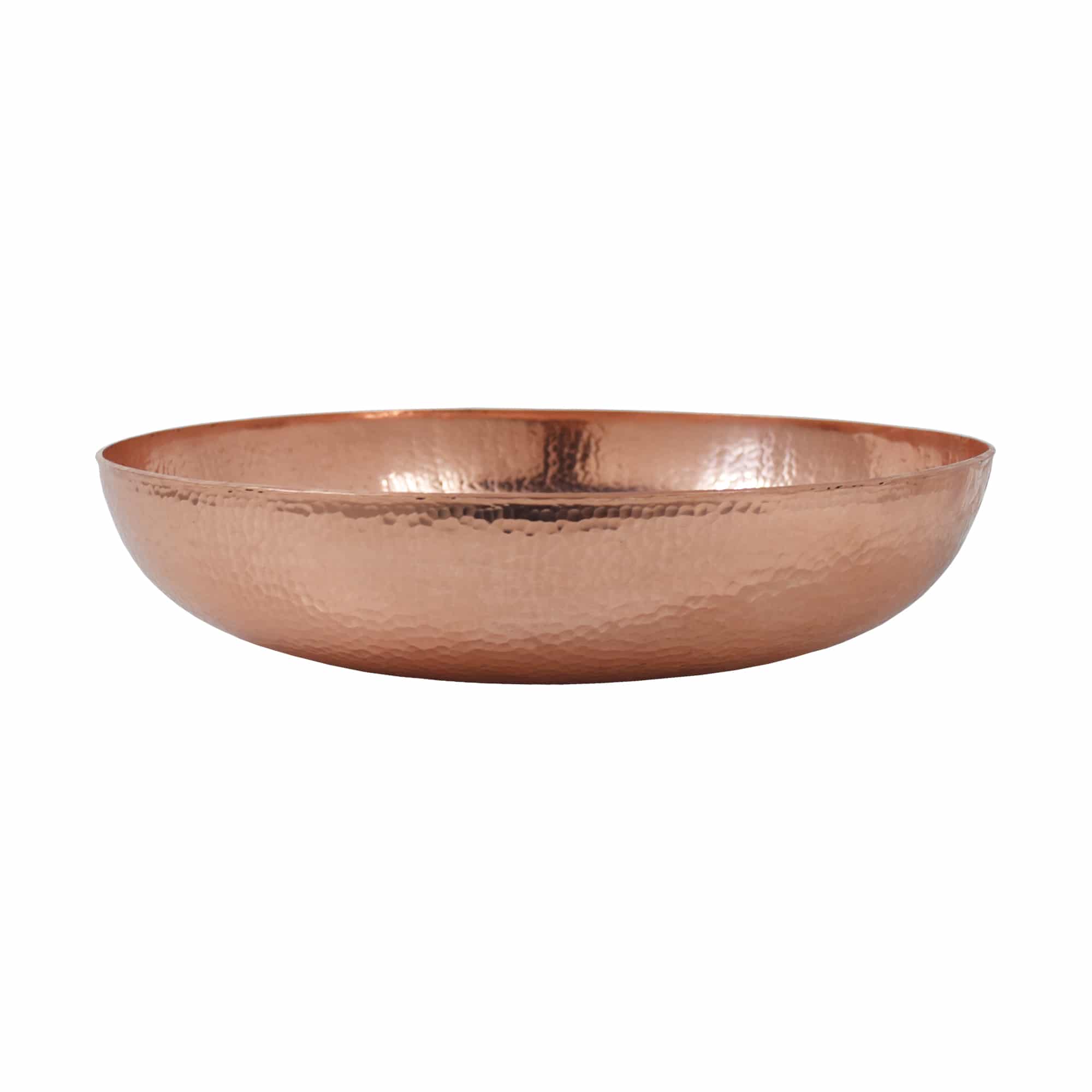 Native Trails Maestro 14.5" Round Vessel Copper Bathroom Sink, Polished Copper, CPS483 Product Image