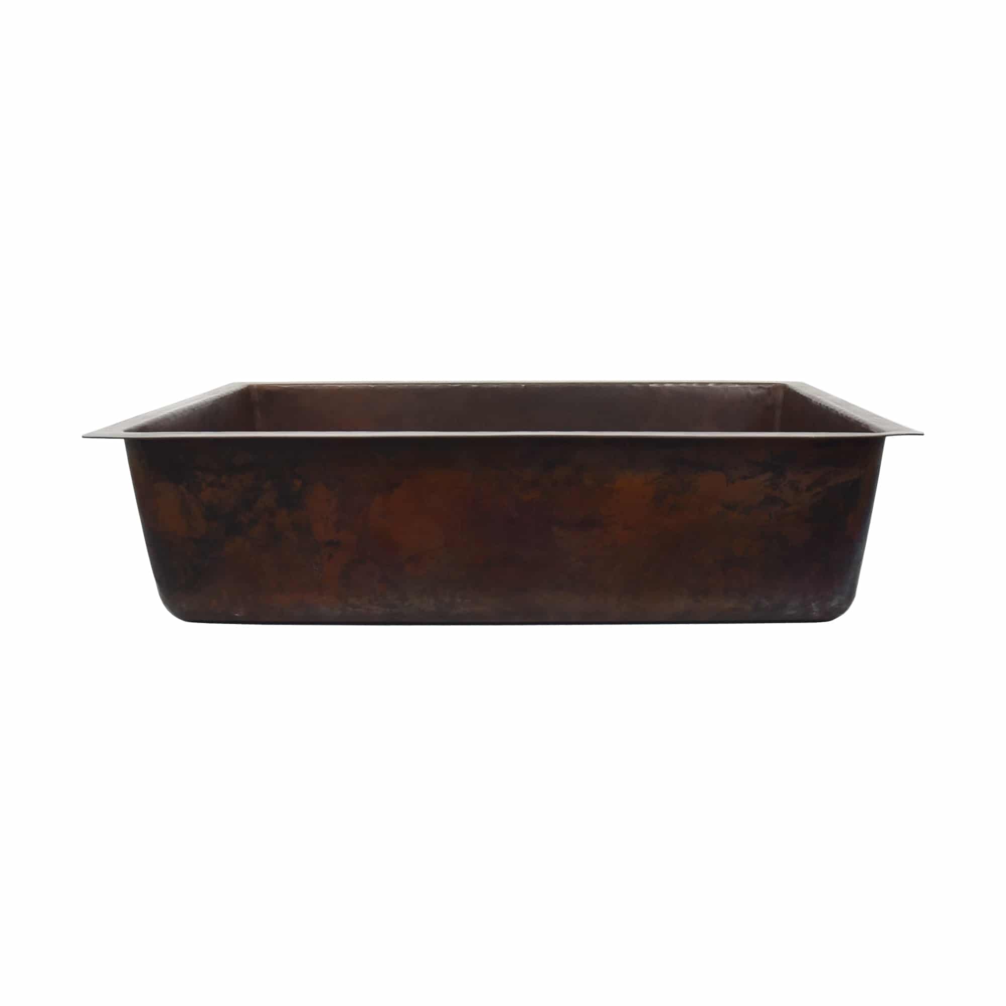 Native Trails Mandalay 20" Rectangular Undermount Copper Bathroom Sink, Antique Copper, CPS254-F Product Image