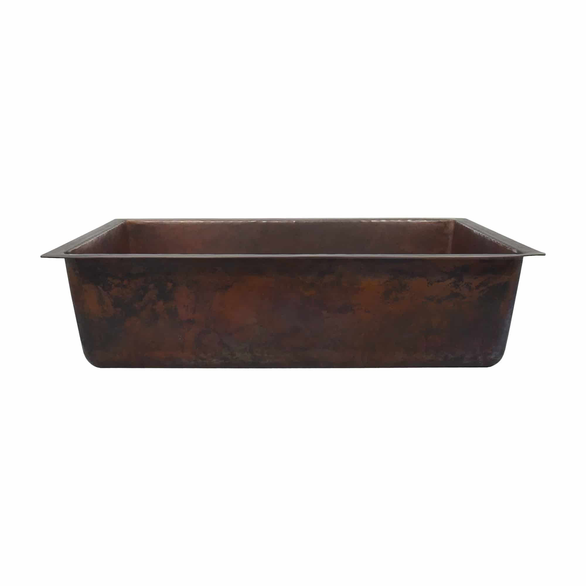 Native Trails Mandalay 20" Rectangular Undermount Copper Bathroom Sink, Antique Copper, CPS254 Product Image