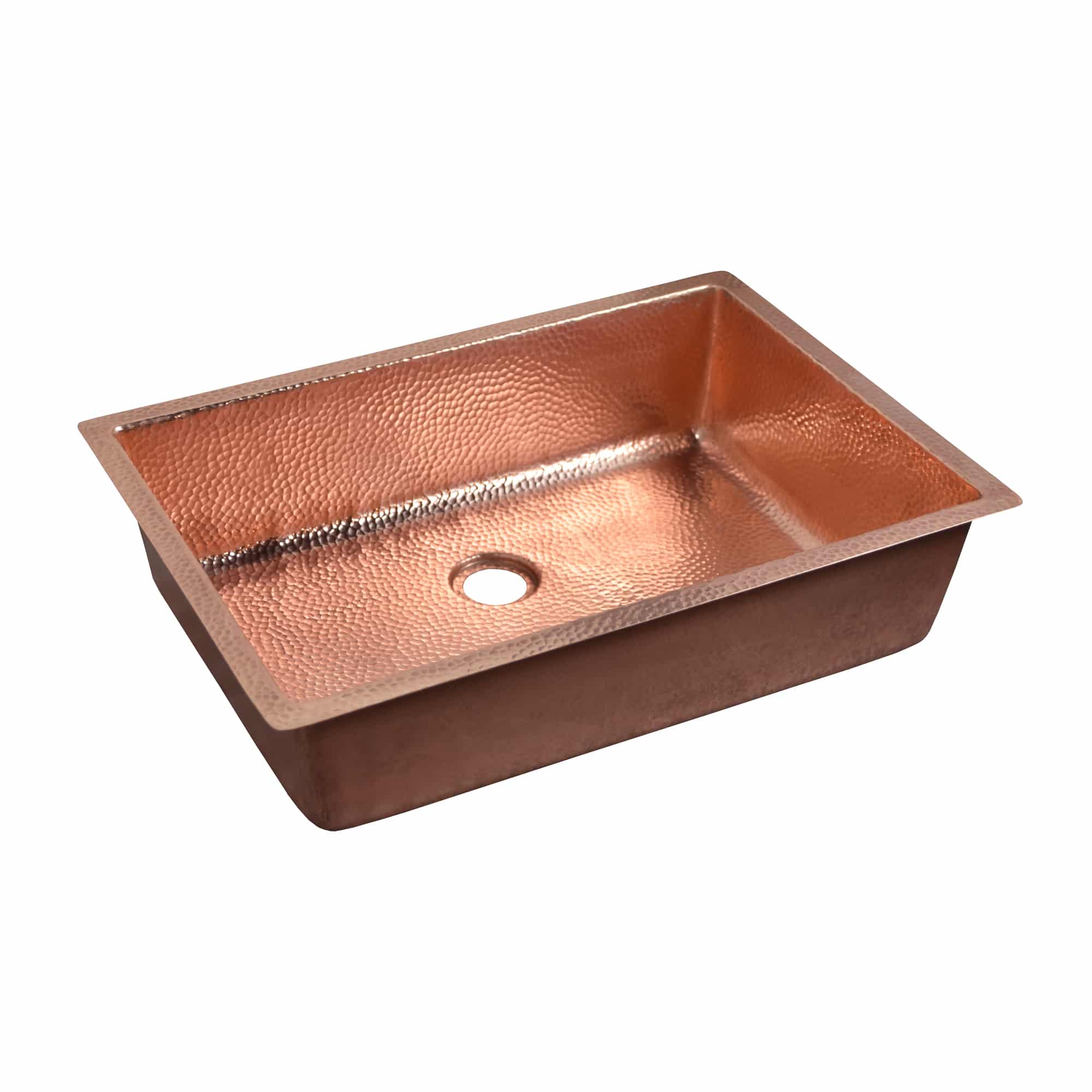 Native Trails Mandalay 20" Rectangular Undermount Copper Bathroom Sink, Polished Copper, CPS454