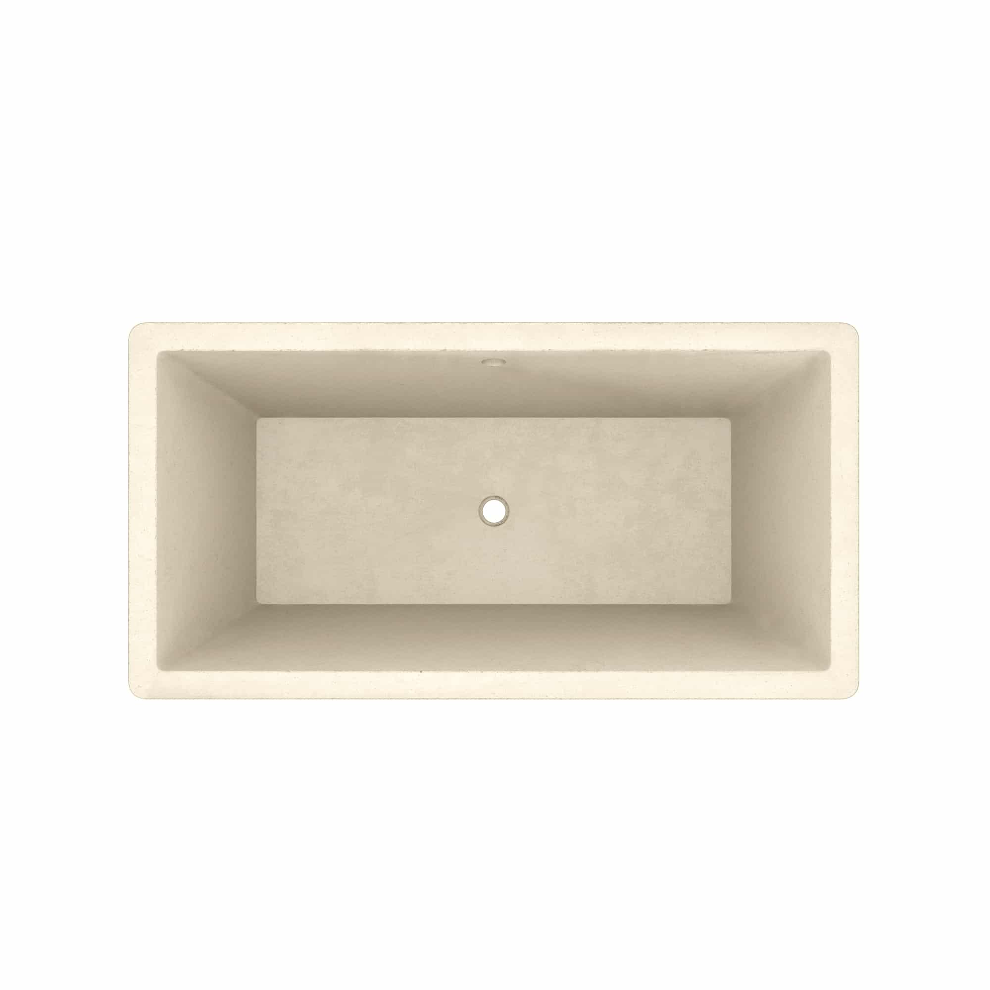 Native Trails 66" NativeStone Concrete Mendocino Freestanding Bathtub, Sand, NST6634-D Product Image