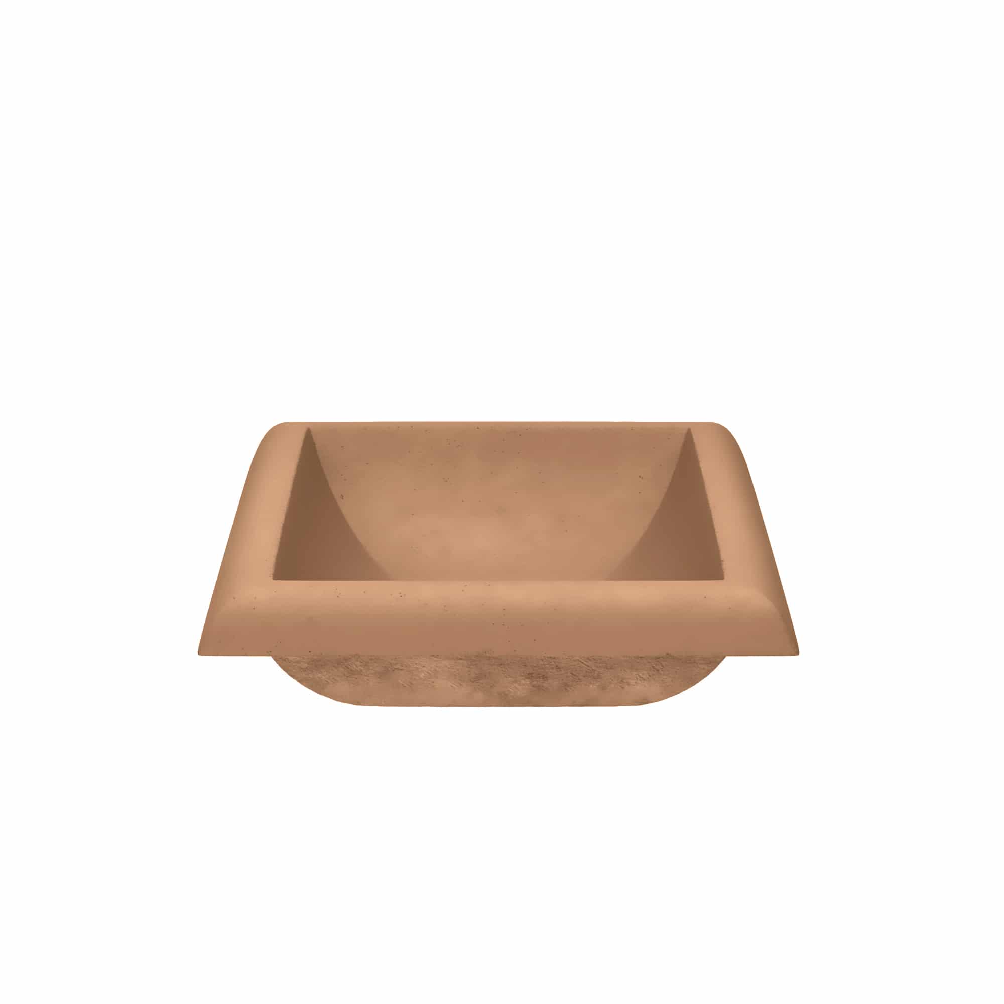 Native Trails Montecito 21.5" x 15.5" Rectangle Drop In NativeStone Concrete Bathroom Sink, Terracotta, NSL2216-T Product Image
