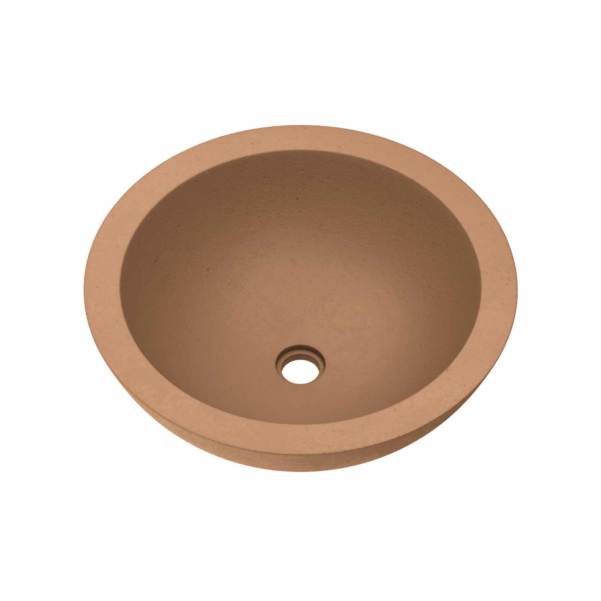 Native Trails Morro 17" Round Vessel NativeStone Concrete Bathroom Sink, Terracotta, NSL1705-T Product Image