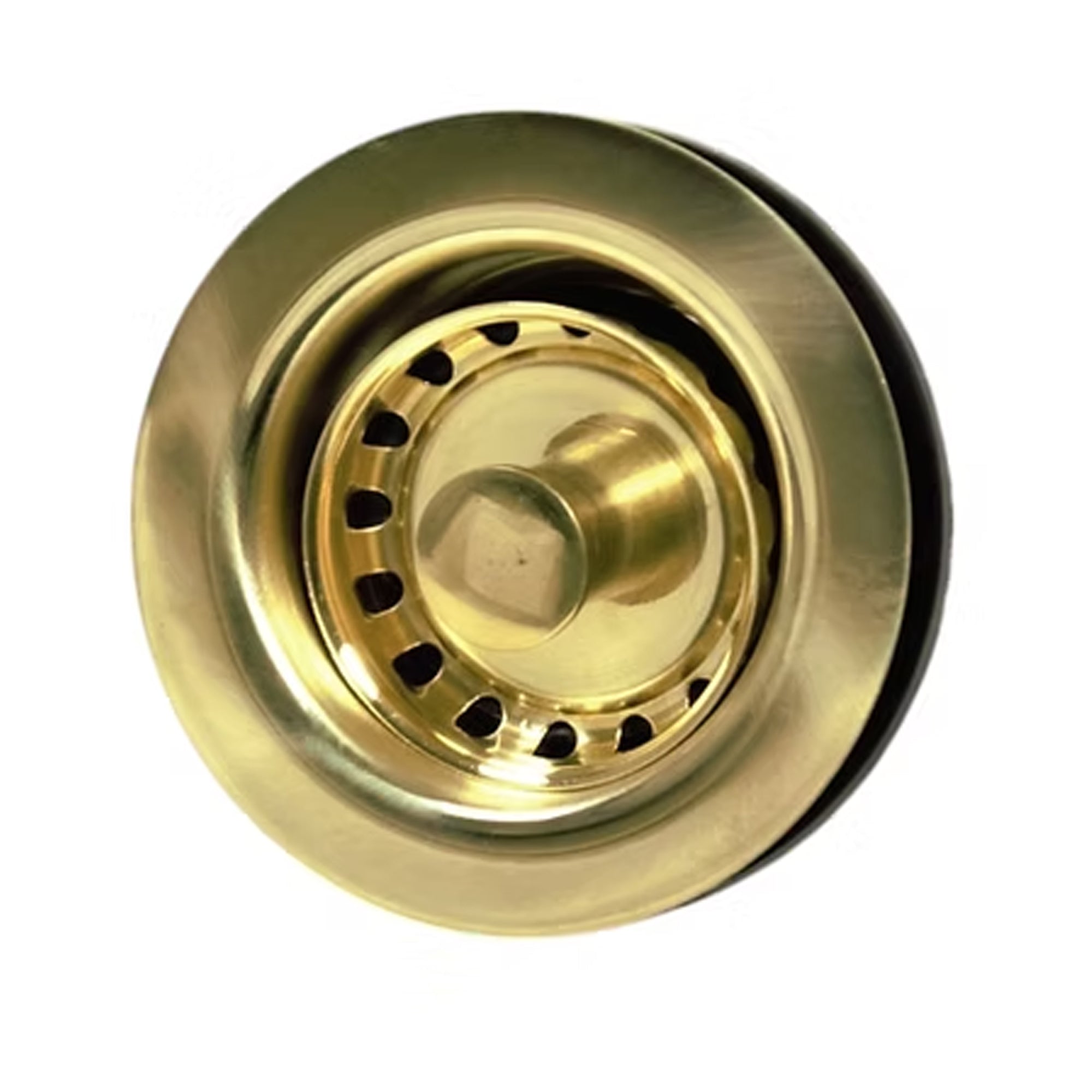 Nantucket Sinks Premium Kitchen 2.75 inch Junior Duo Bar Sink Drain In Unlacquered Brass NS-403ULB