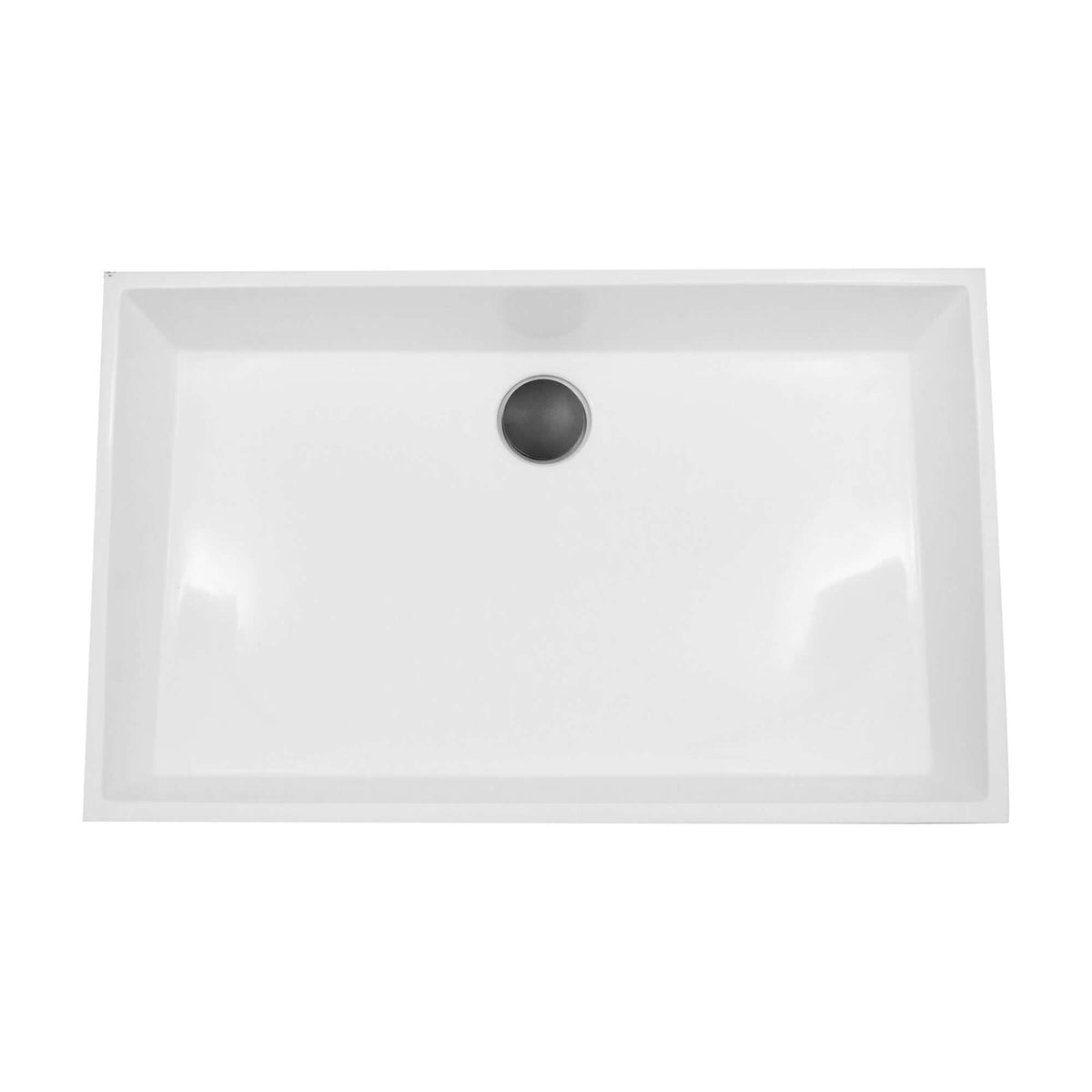 Alternate Image for Nantucket Sinks Glacierstone 24" Glacierstone Bathroom Sink, White, NS-GSTR24