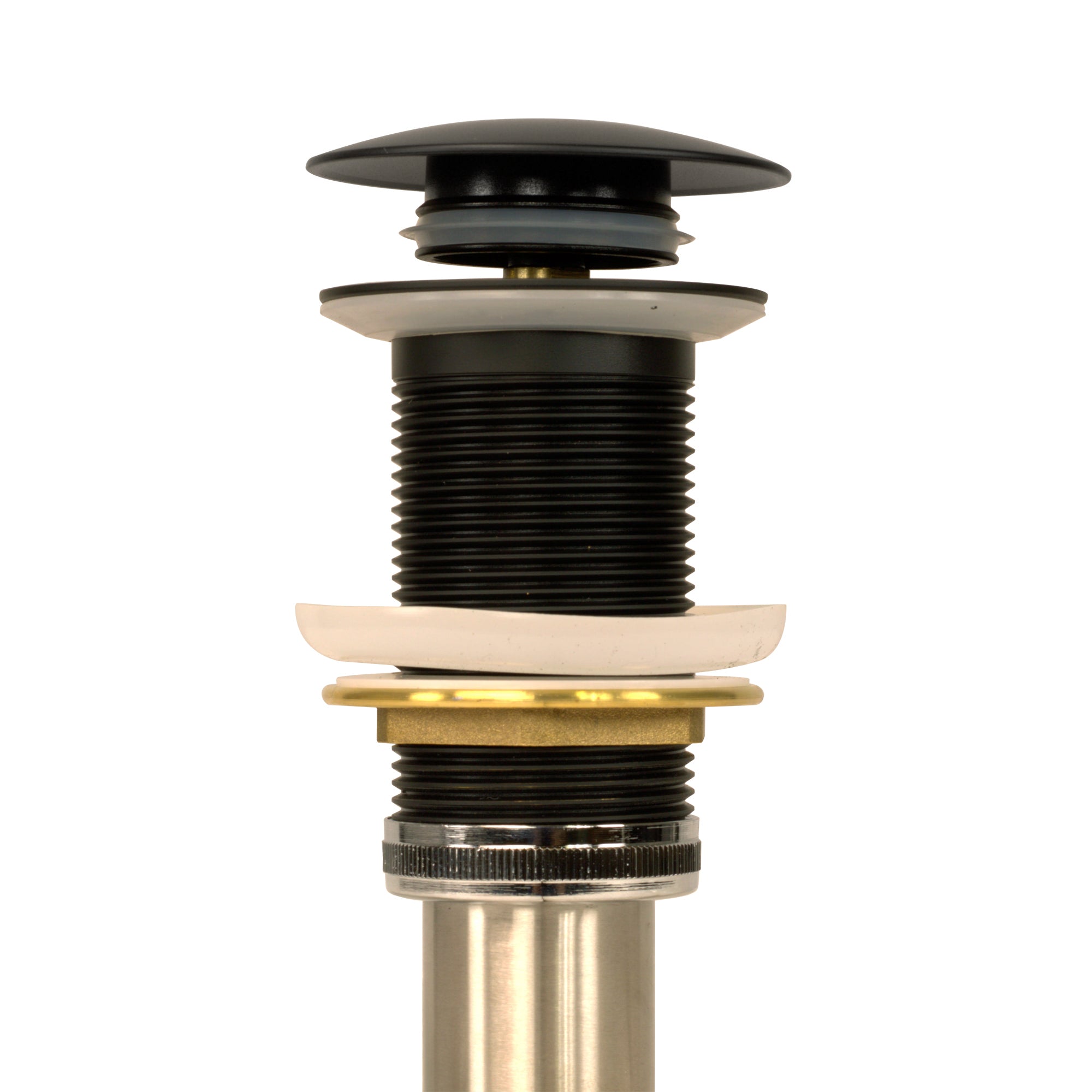 Alternate Image for Nantucket Sinks' Matte Black Finish Umbrella Drain NS-UDMB