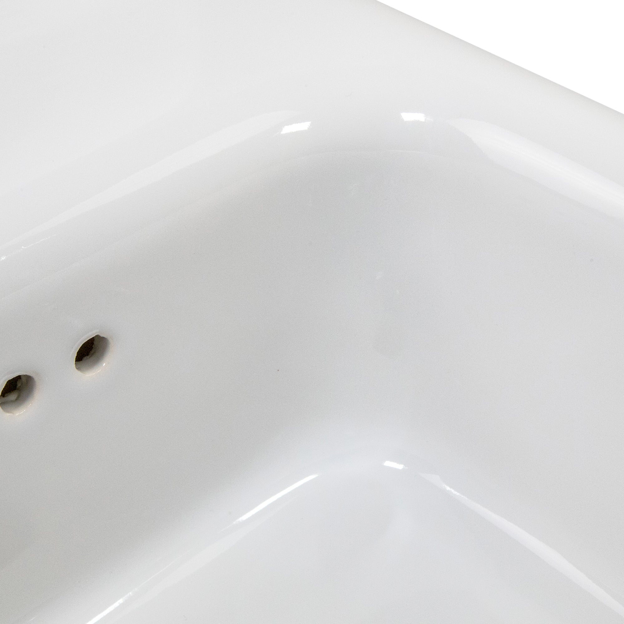 Alternate Image for Nantucket Sinks Victorian 13.58" x 17.91" Irregular Wallmount Fireclay Bathroom Sink with Accessories, White/White, NS-VCDM14-WW