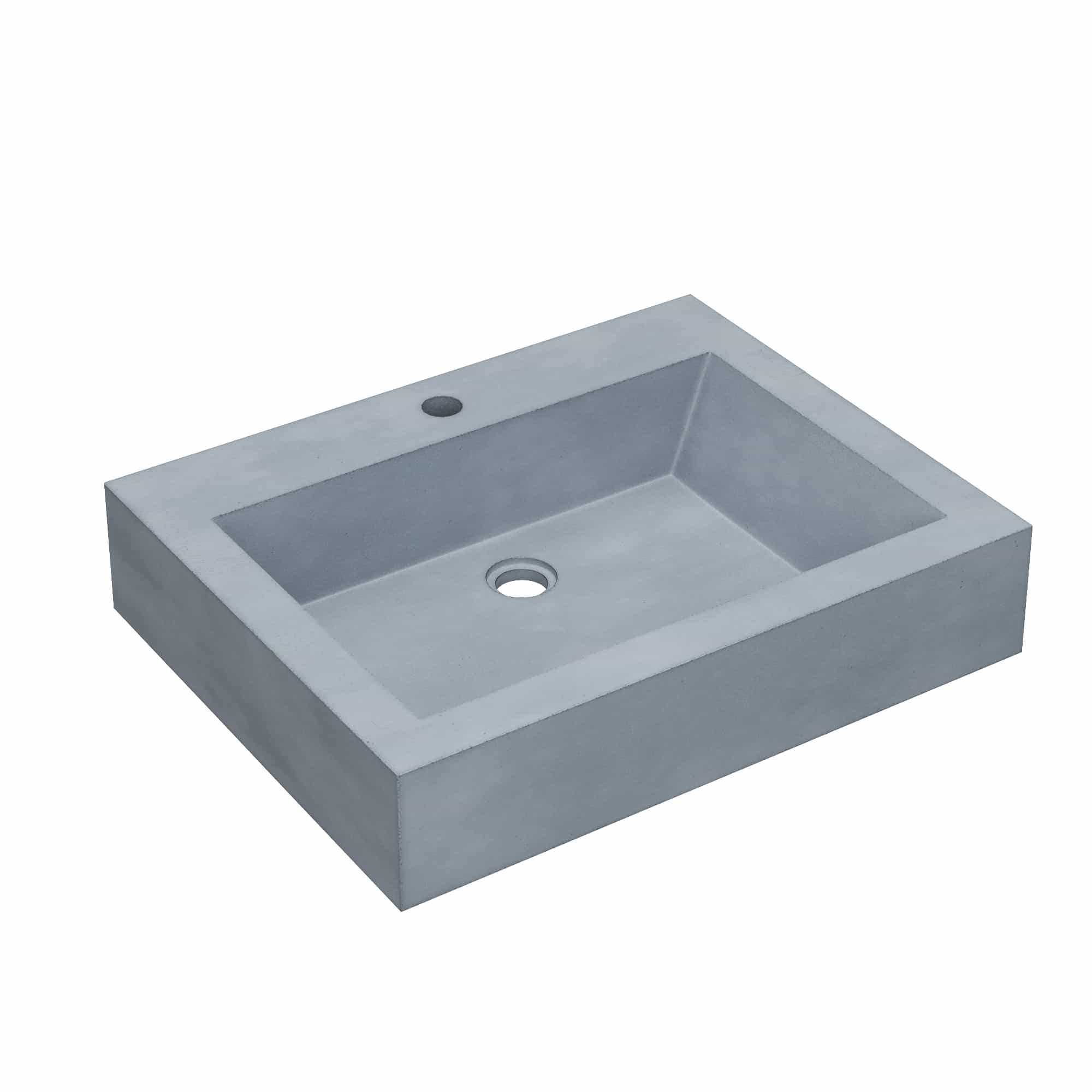 Native Trails Natoma 24" x 19" Rectangle Wall Mount NativeStone Concrete ADA Bathroom Sink, Forest, NSL2405-F