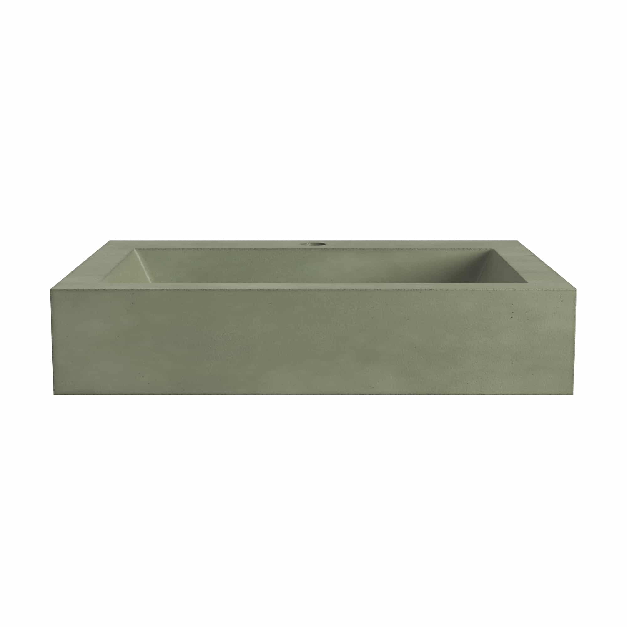 Native Trails Natoma 24" x 19" Rectangle Wall Mount NativeStone Concrete ADA Bathroom Sink, Ocean, NSL2405-O Product Image