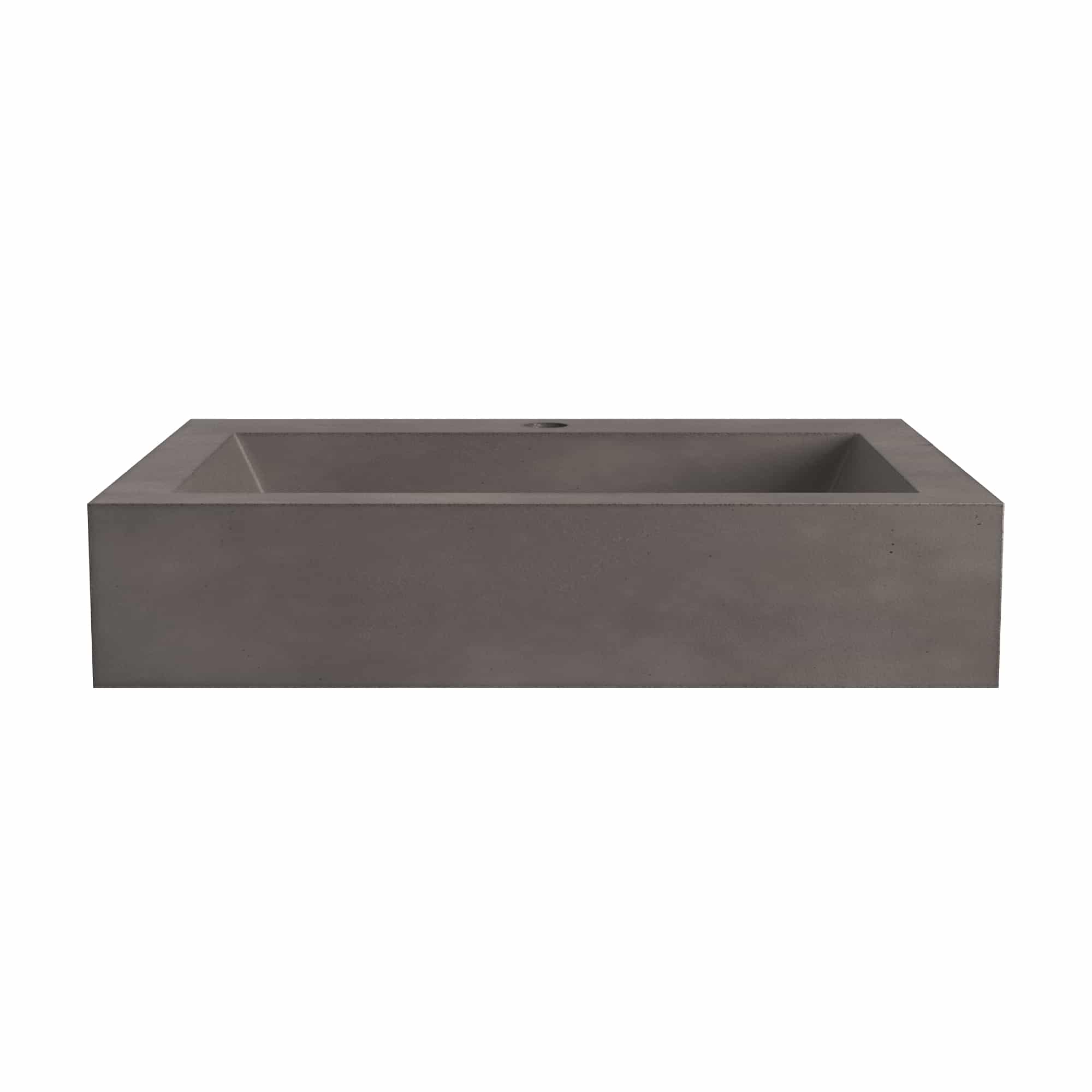 Native Trails Natoma 24" x 19" Rectangle Wall Mount NativeStone Concrete ADA Bathroom Sink, Slate, NSL2405-S Product Image