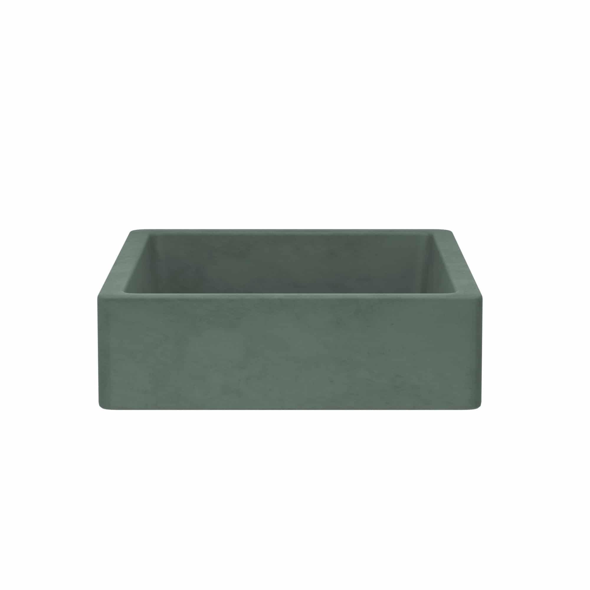 Native Trails Nipomo 19.5" x 15" Rectangle NativeStone Concrete ADA Farmhouse Bathroom Sink, Forest, NSL1915-F Product Image