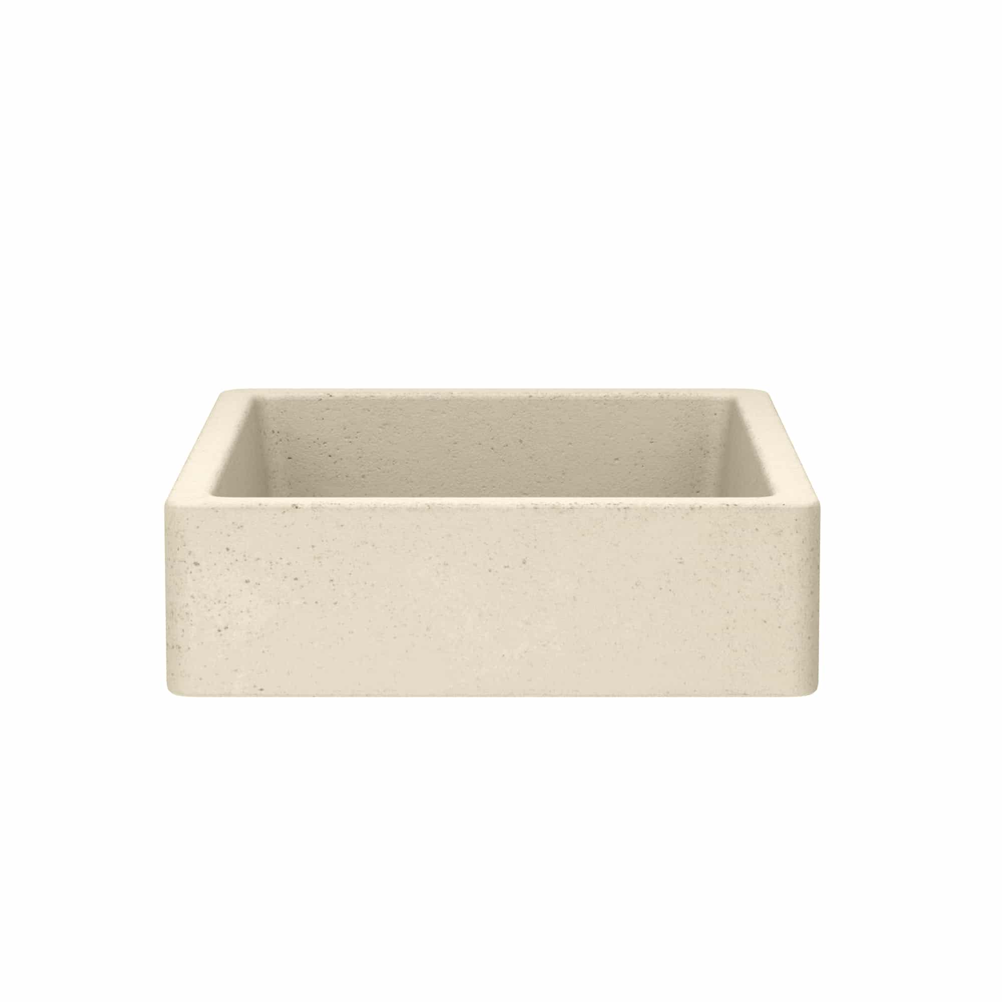Native Trails Nipomo 19.5" x 15" Rectangle NativeStone Concrete ADA Farmhouse Bathroom Sink, Sand, NSL1915-D Product Image