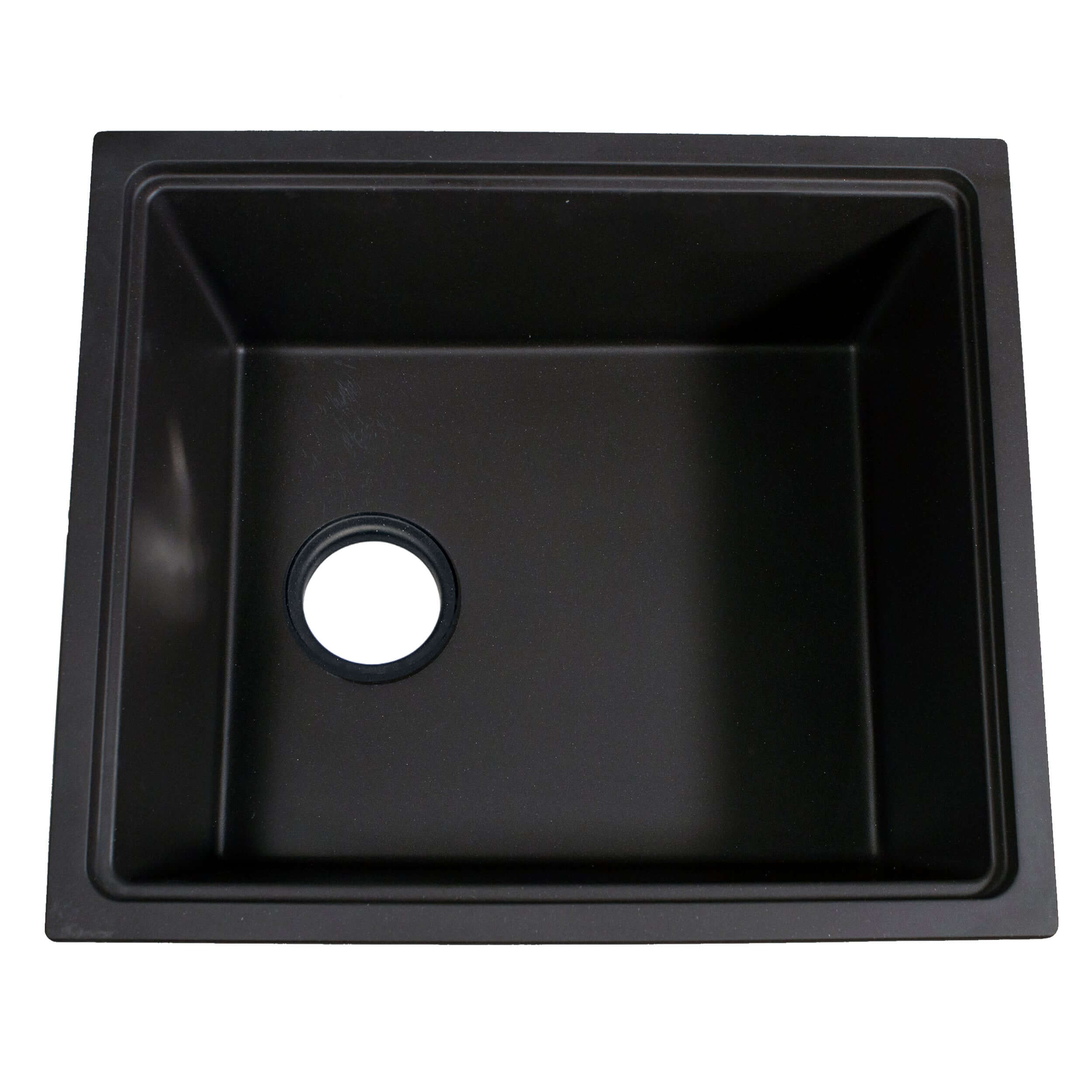 Nantucket sinks rockport 22 dual mount granite composite workstation kitchen sink with accessories black alternate product image