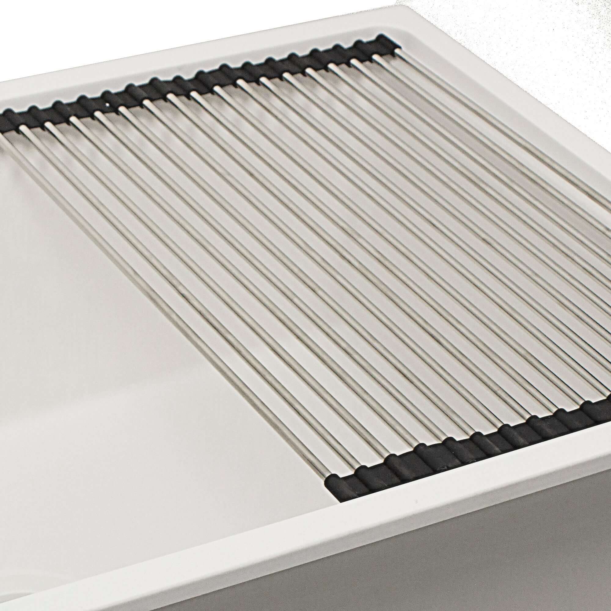 Nantucket sinks rockport 30 dual mount granite composite workstation kitchen sink with accessories white alternate product image