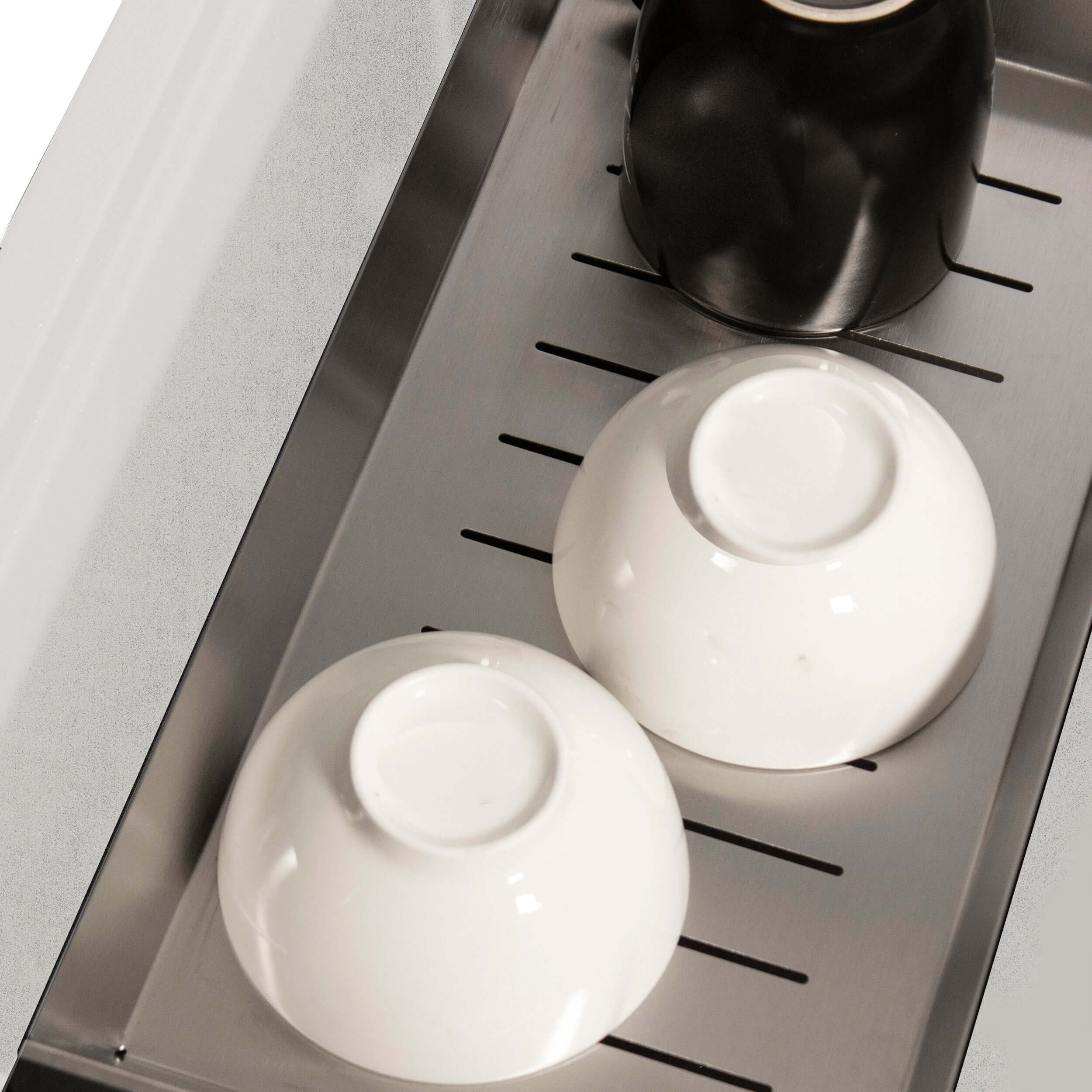 Fregadero de cocina Nantucket Sinks Rockport de 76 cm con doble montaje, de granito compuesto, con accesorios, blanco, PR3019PS-W