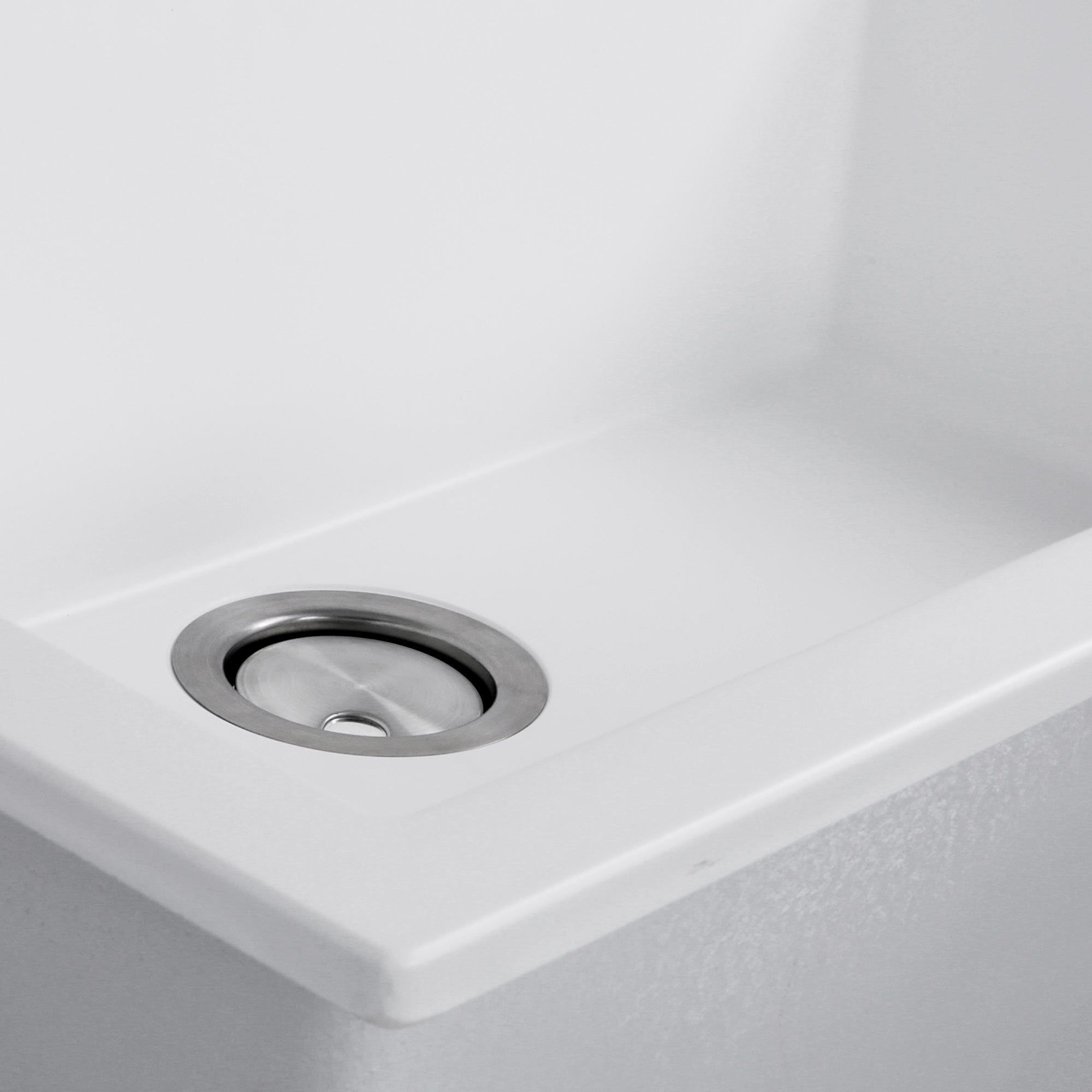 Alternate Image for Nantucket Sinks Plymouth 33" Granite Composite Kitchen Sink, White, PR3322-DM-W