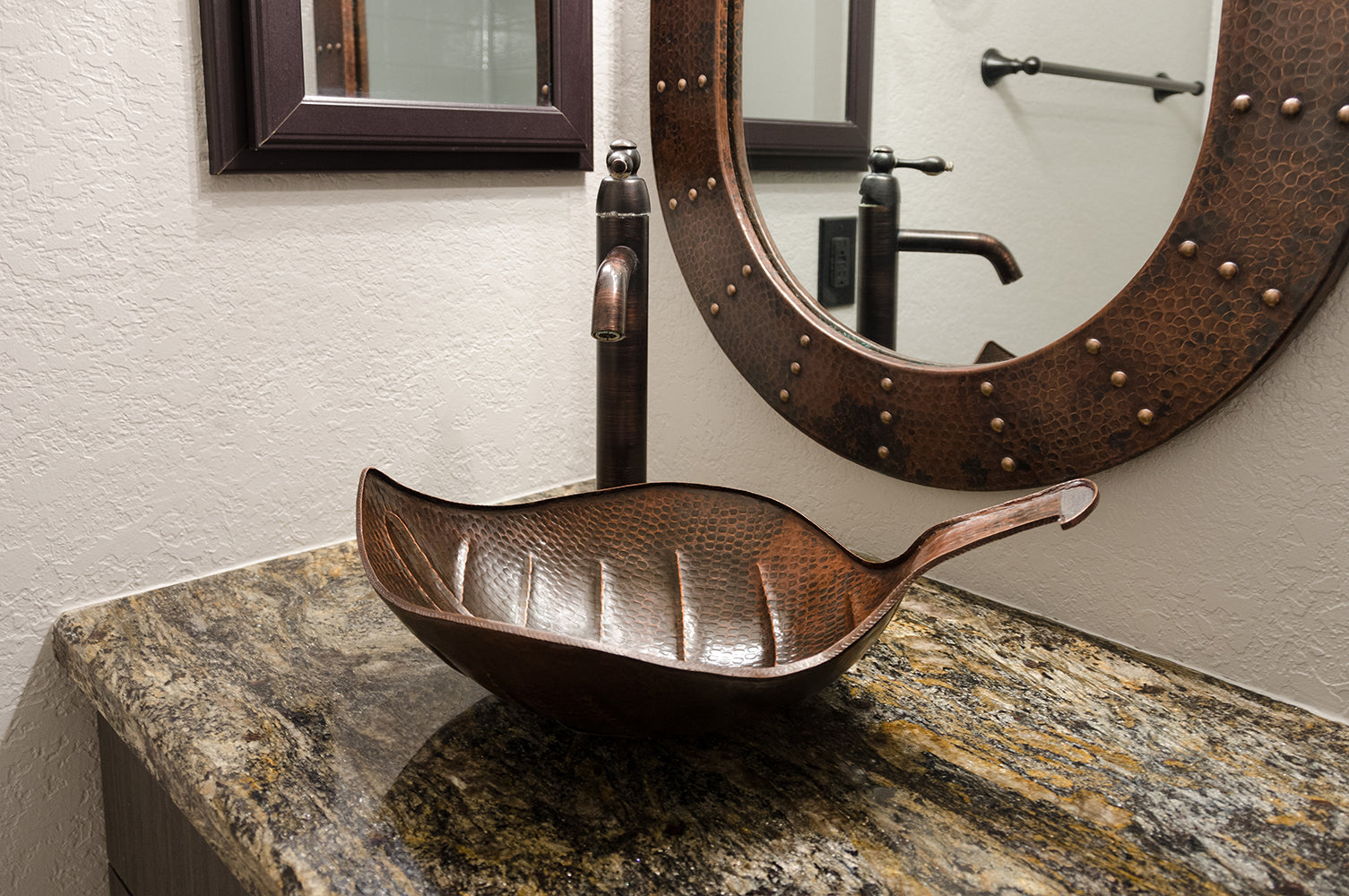Alternate Image for Premier Copper Products 21" Copper Bathroom Sink, Oil Rubbed Bronze, PVLFDB