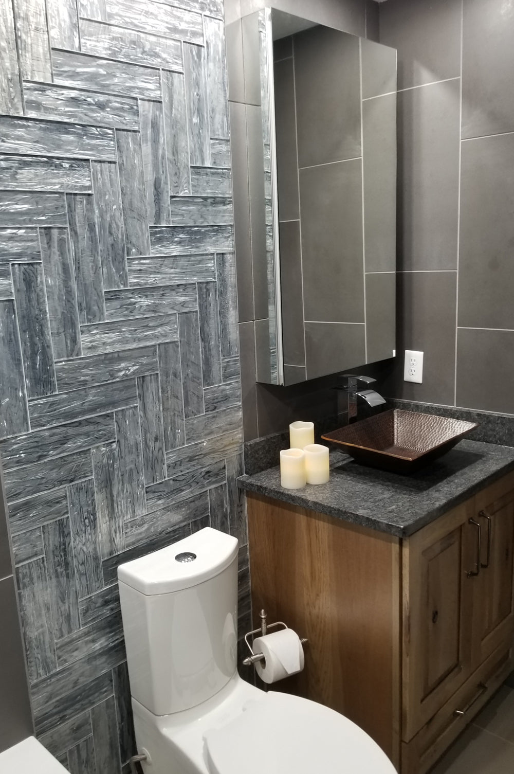 Alternate Image for Premier Copper Products 17" Rectangle Copper Bathroom Sink, Oil Rubbed Bronze, PVMRECDB