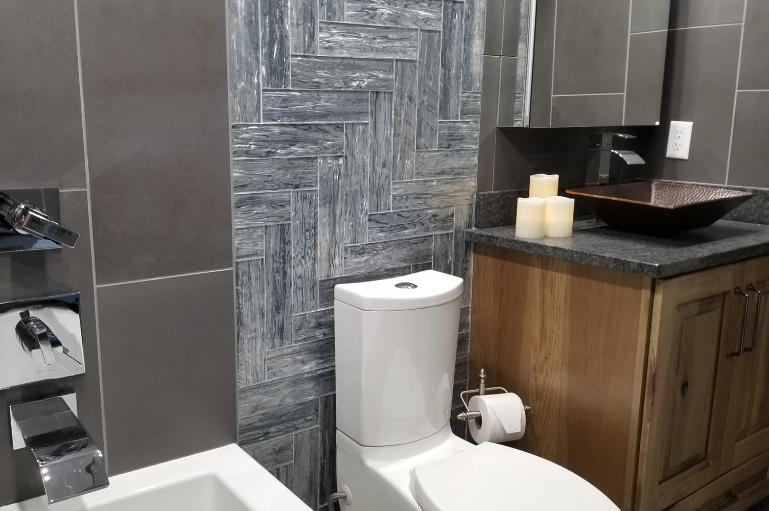 Alternate Image for Premier Copper Products 17" Rectangle Copper Bathroom Sink, Oil Rubbed Bronze, PVMRECDB