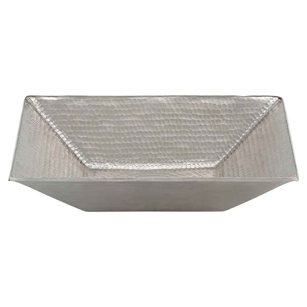 Alternate Image for Premier Copper Products 17" Rectangle Copper Bathroom Sink, Nickel, PVMRECEN