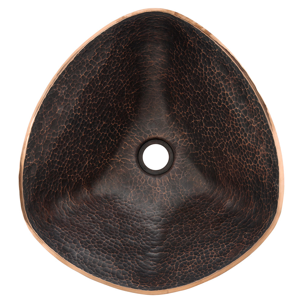 Alternate Image for Premier Copper Products 17" Copper Bathroom Sink, Oil Rubbed Bronze, PVSHELL17