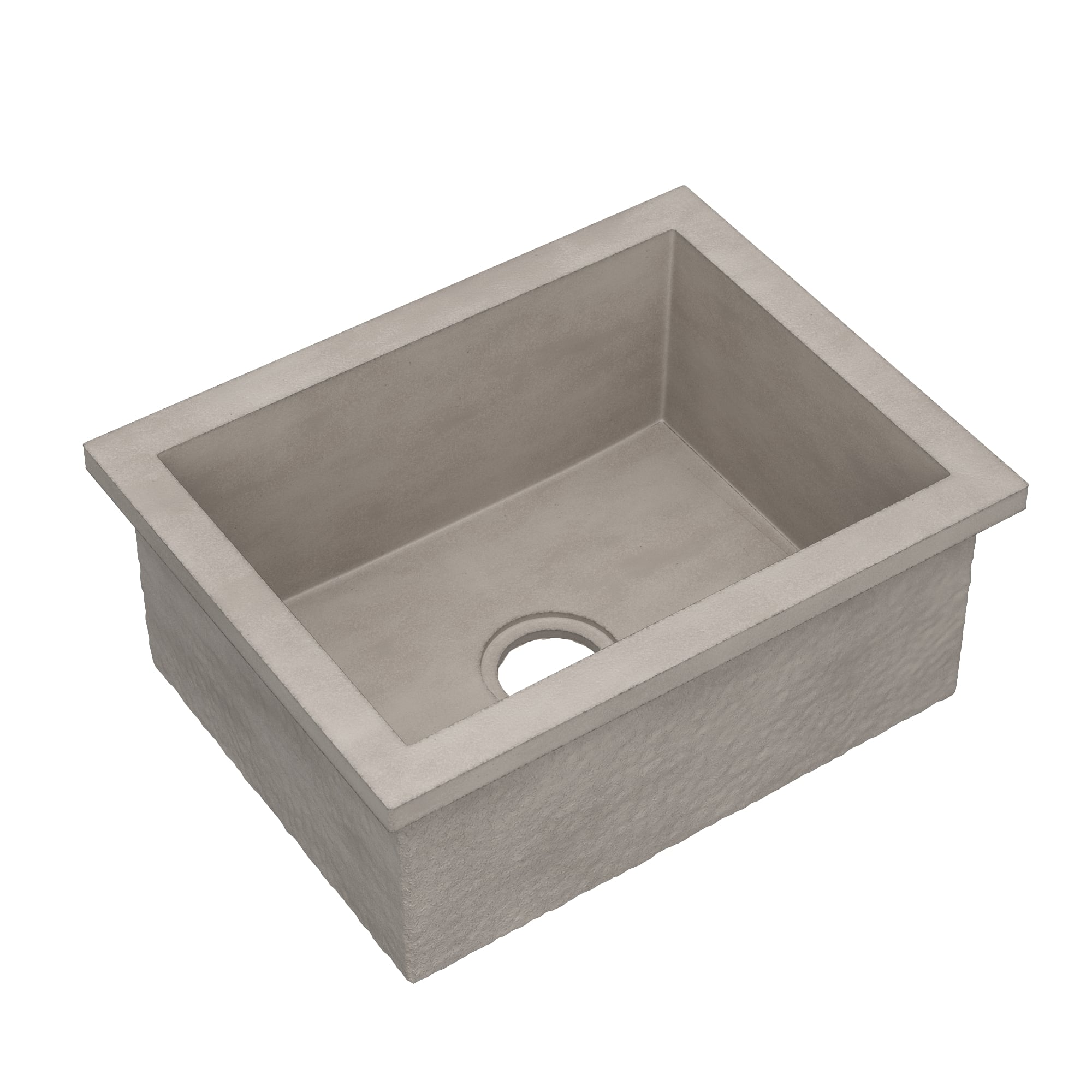 Native Trails Pacifica 23" Undermount NativeStone Concrete Kitchen Sink, Ash, NSK2217-A Product Image