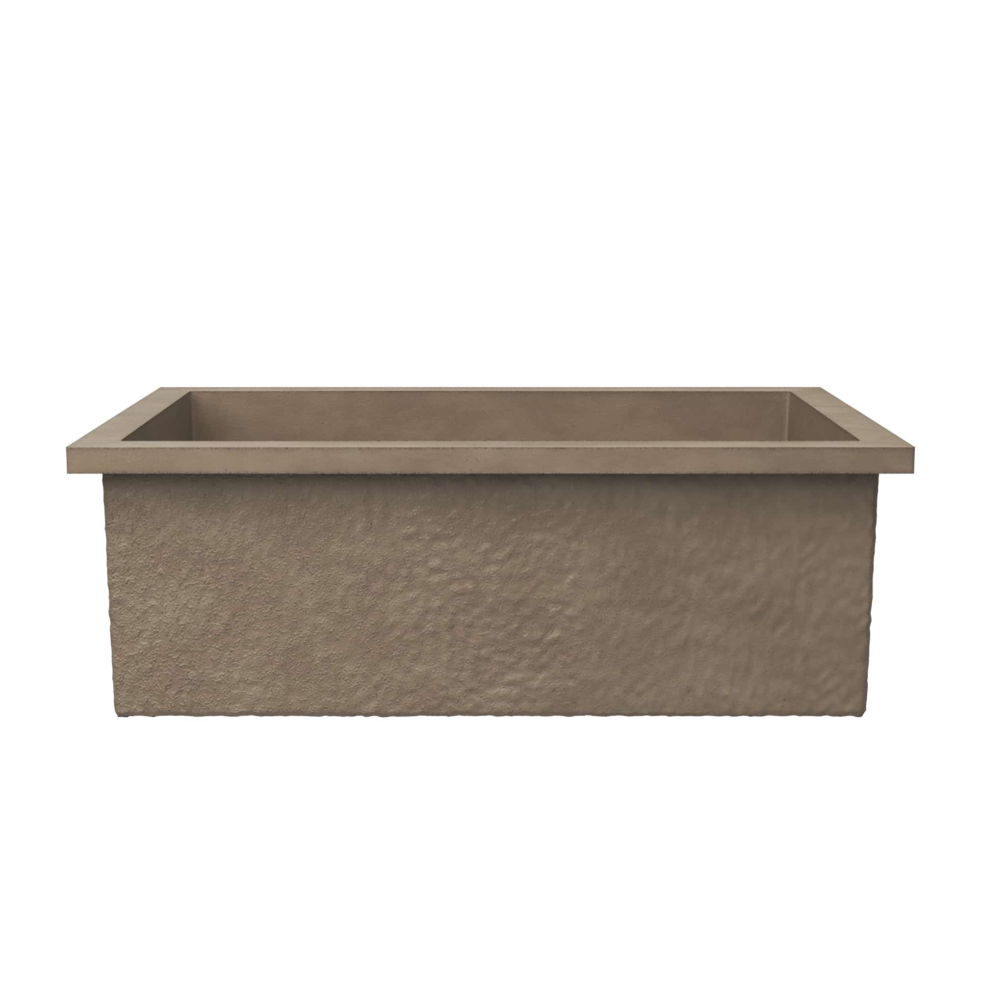 Native Trails Pacifica 30" Undermount NativeStone Concrete Kitchen Sink, Earth, NSK3019-E Product Image