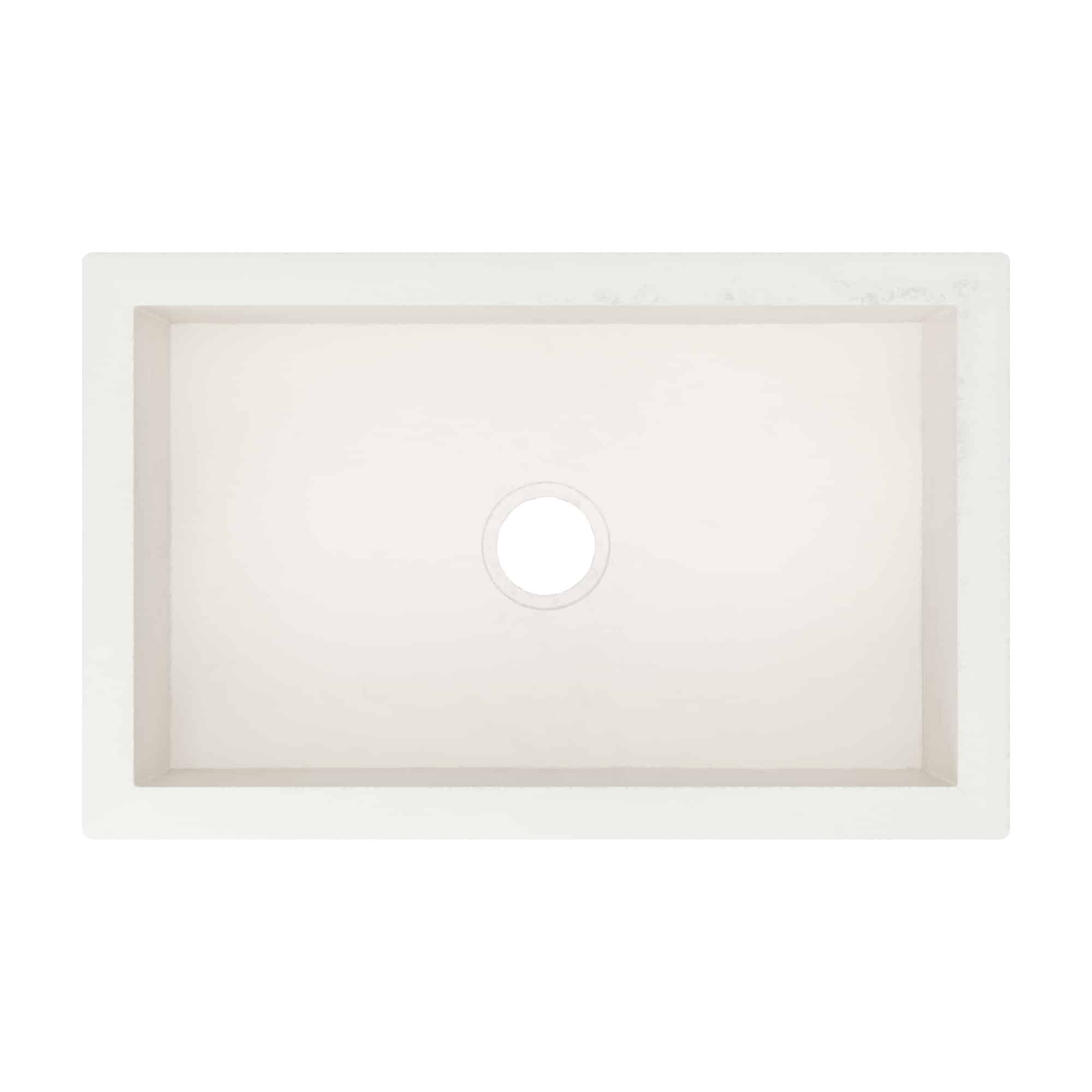 Native Trails Pacifica 30" Undermount NativeStone Concrete Kitchen Sink, Pearl, NSK3019-P Product Image