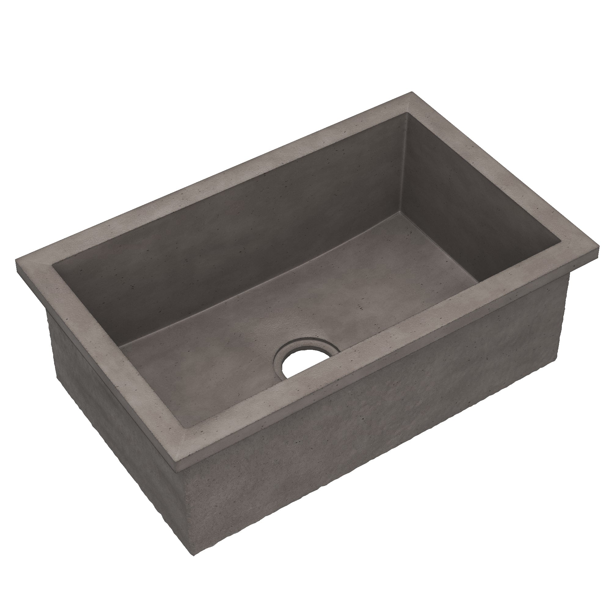 Native Trails Pacifica 30" Undermount NativeStone Concrete Kitchen Sink, Slate, NSK3019-S Product Image