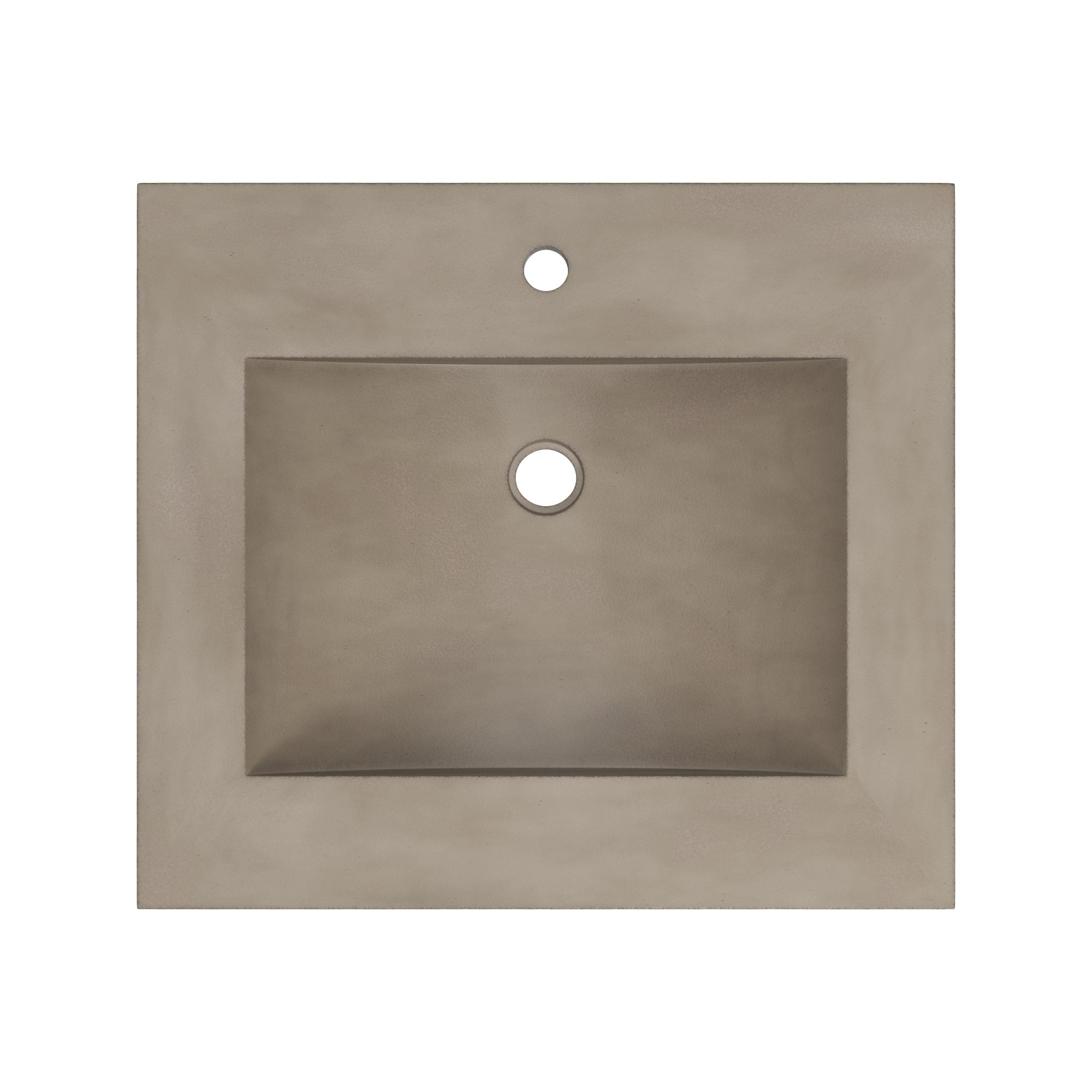 Native Trails 24" Palomar ADA NativeStone Vanity Top and Sink in Earth, Single Faucet Hole, NSVNT24-E1