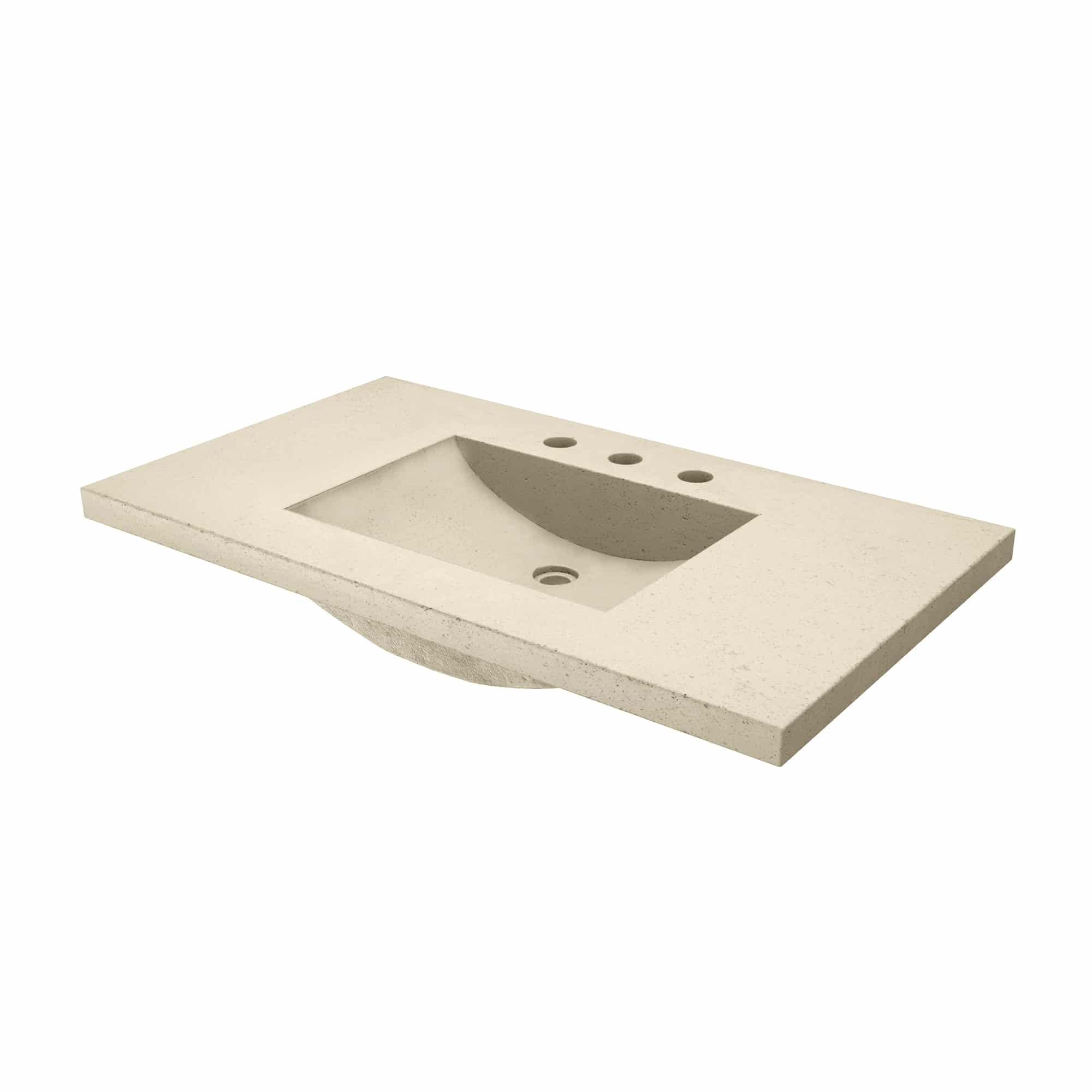 Native Trails 36" Palomar ADA NativeStone Vanity Top and Sink in Sand, 8" Widespread Cutout, NSVNT36-D
