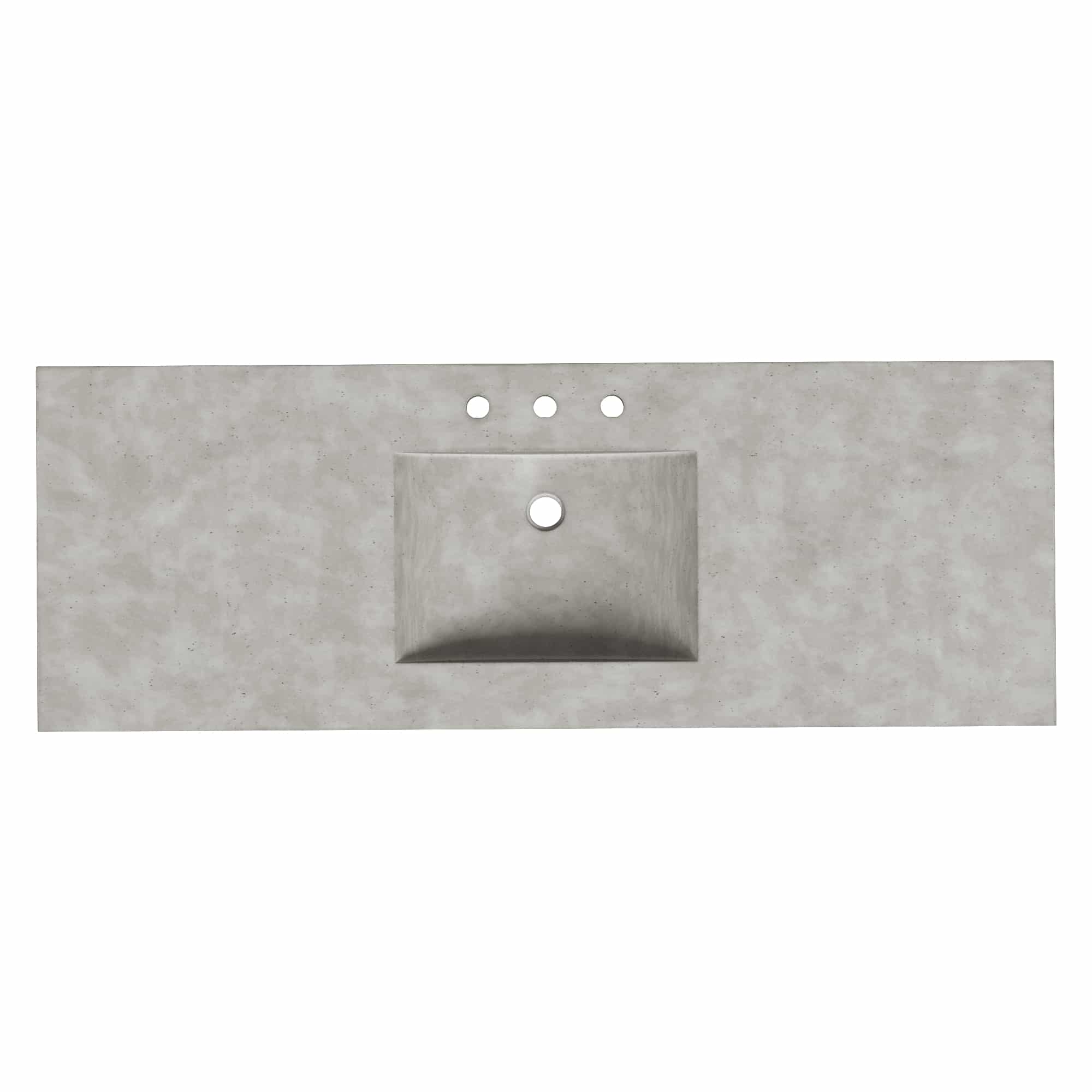 Native Trails 60" Palomar ADA NativeStone Vanity Top and Sink in Ash, 8" Widespread Cutout, NSVNT60-A Product Image