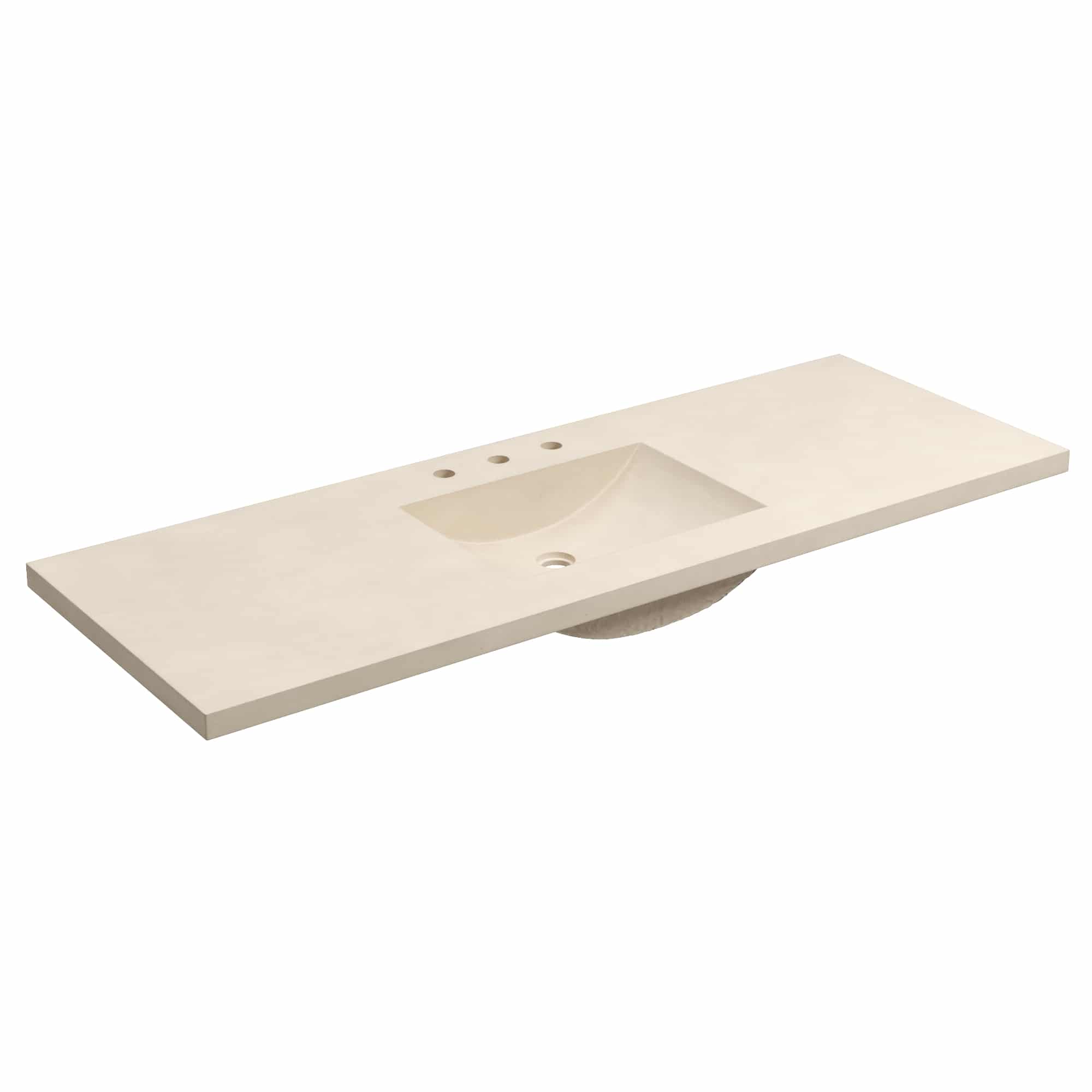 Native Trails 60" Palomar ADA NativeStone Vanity Top and Sink in Sand, 8" Widespread Cutout, NSVNT60-D