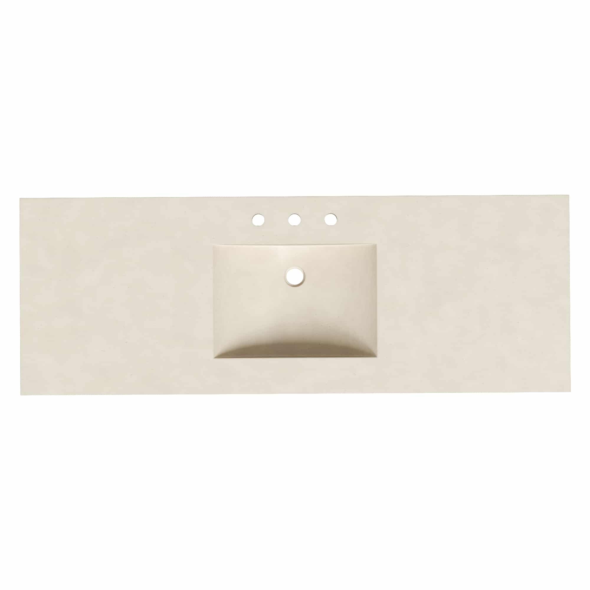 Native Trails 60" Palomar ADA NativeStone Vanity Top and Sink in Sand, 8" Widespread Cutout, NSVNT60-D Product Image