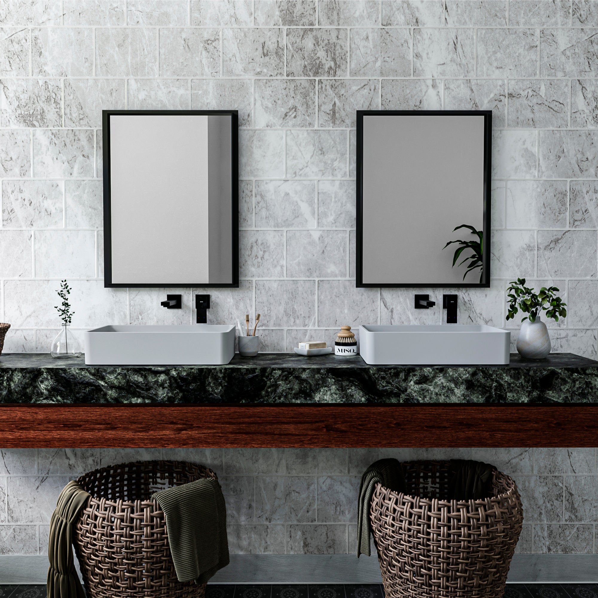 Alternate Image for Karran Quattro 13.75" x 21.25" Rectangular Vessel Acrylic Solid Surface ADA Bathroom Sink, White, QM177WH