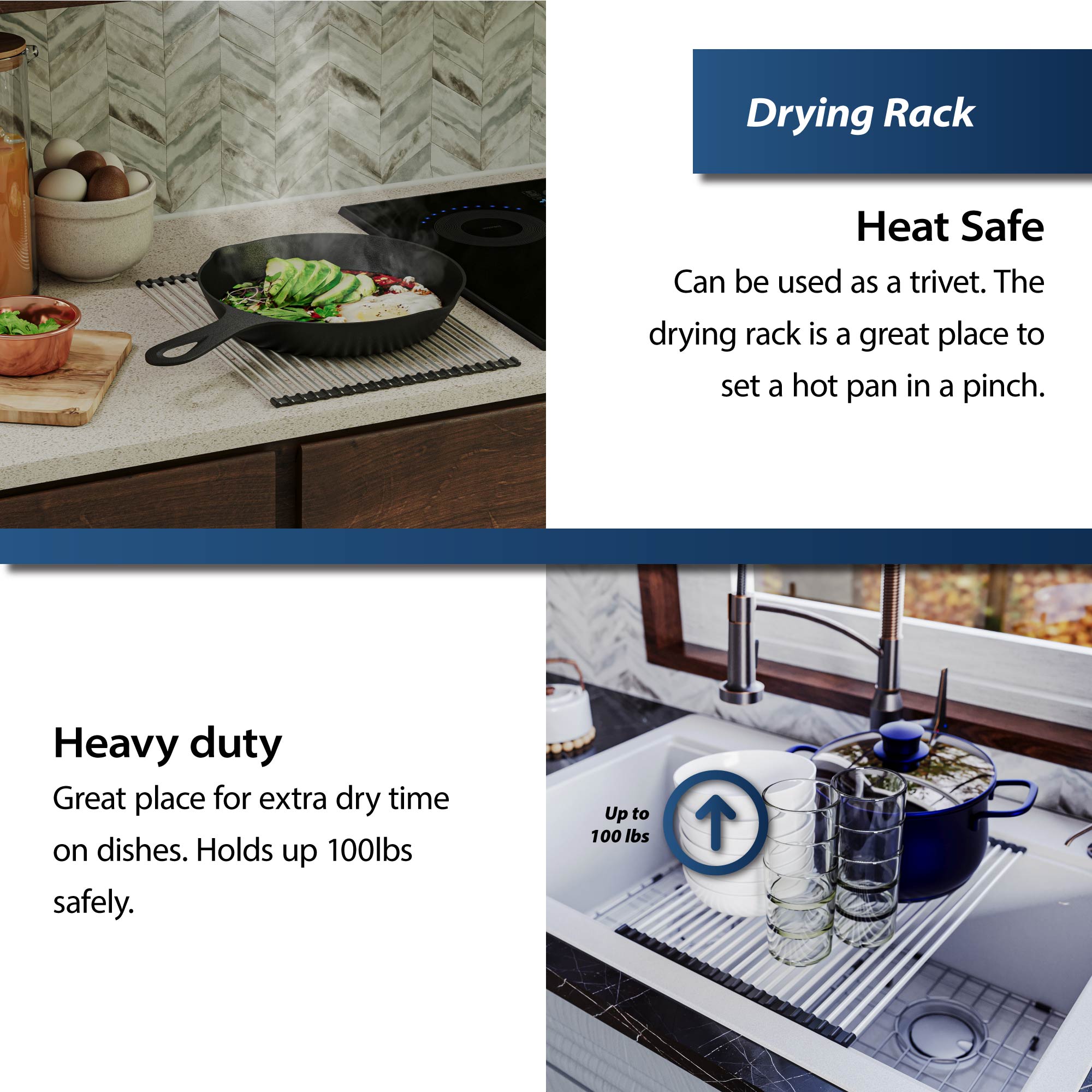 Alternate Image for Karran 33" Drop In/Topmount Quartz Composite Kitchen Sink, 50/50 Double Bowl, Bisque, QTWS-880-BI