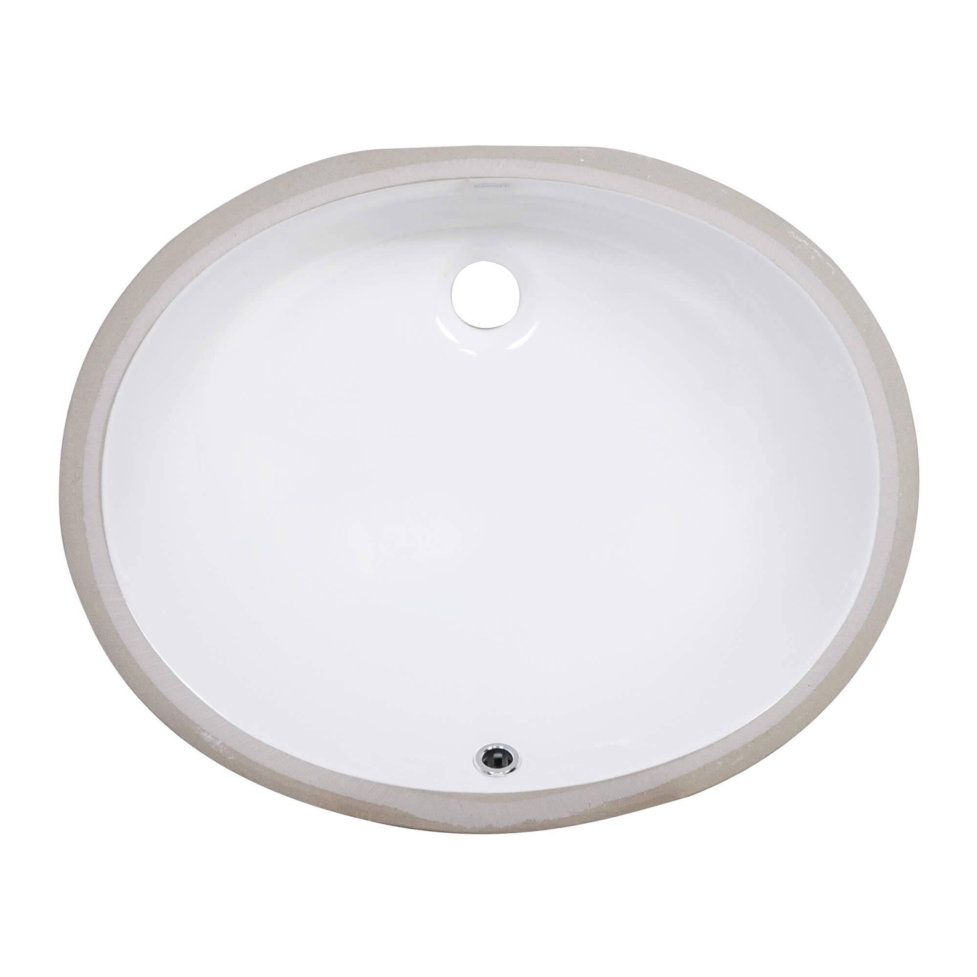 Ruvati Krona 22" Oval Undermount Porcelain Bathroom Sink, White, RVB0621 Product Image