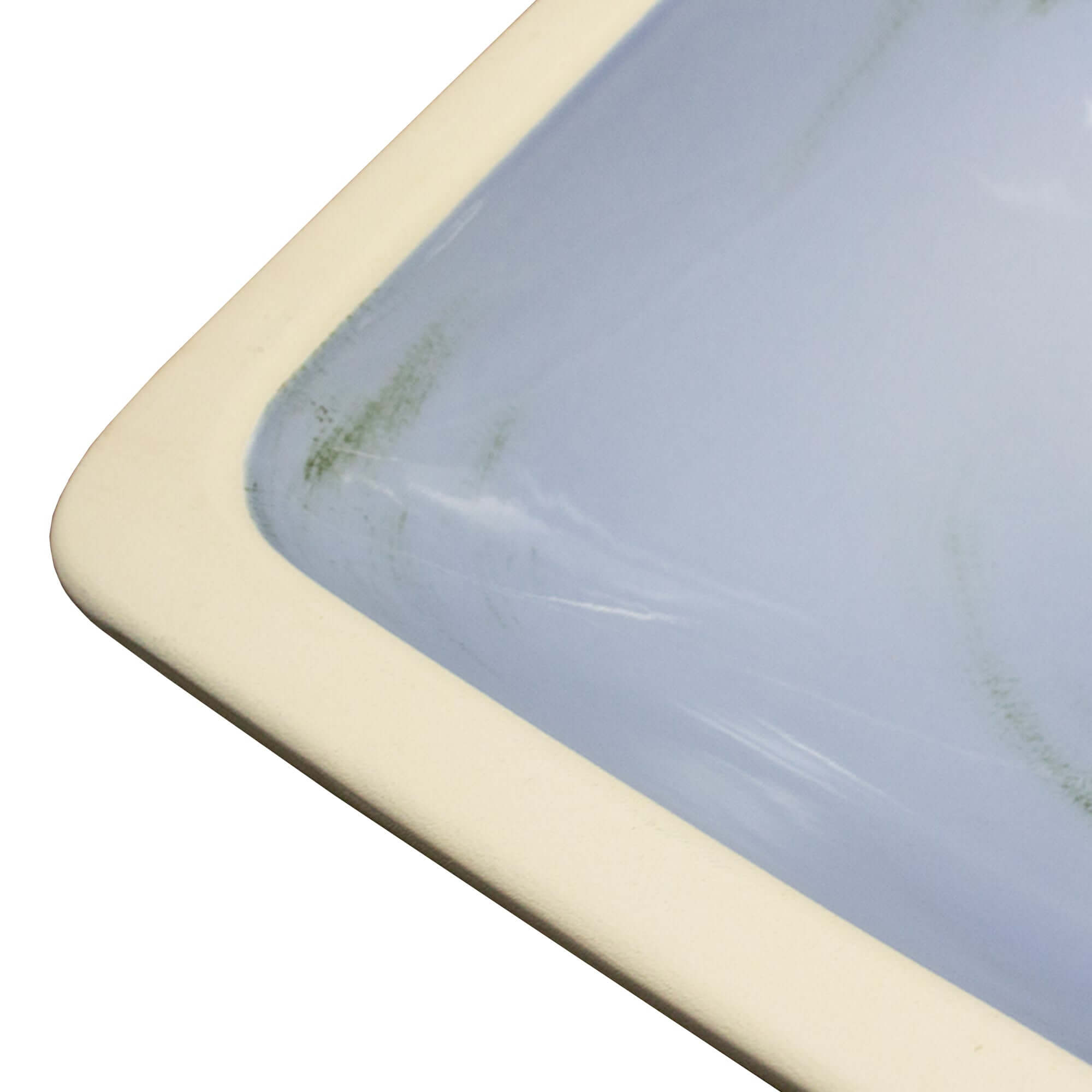 Nantucket sinks regatta rectangle fireclay bathroom sink with accessories light blue/grey distress alternate product image