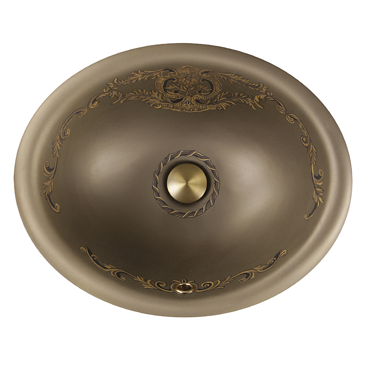 Nantucket Sinks Regatta 20" Fireclay Bathroom Sink, Brown, RC73240BHY