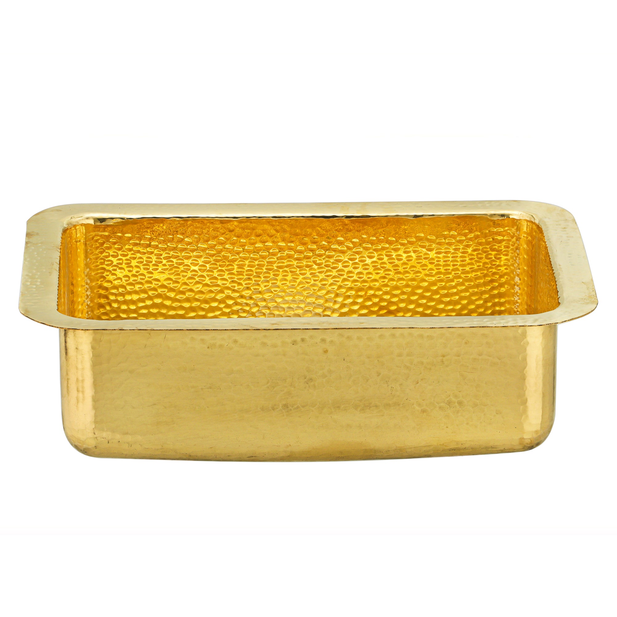 Alternate Image for Nantucket Sinks Brightwork 20" Rectangular Brass Bar/Kitchen Sink with Accessories, REB2014