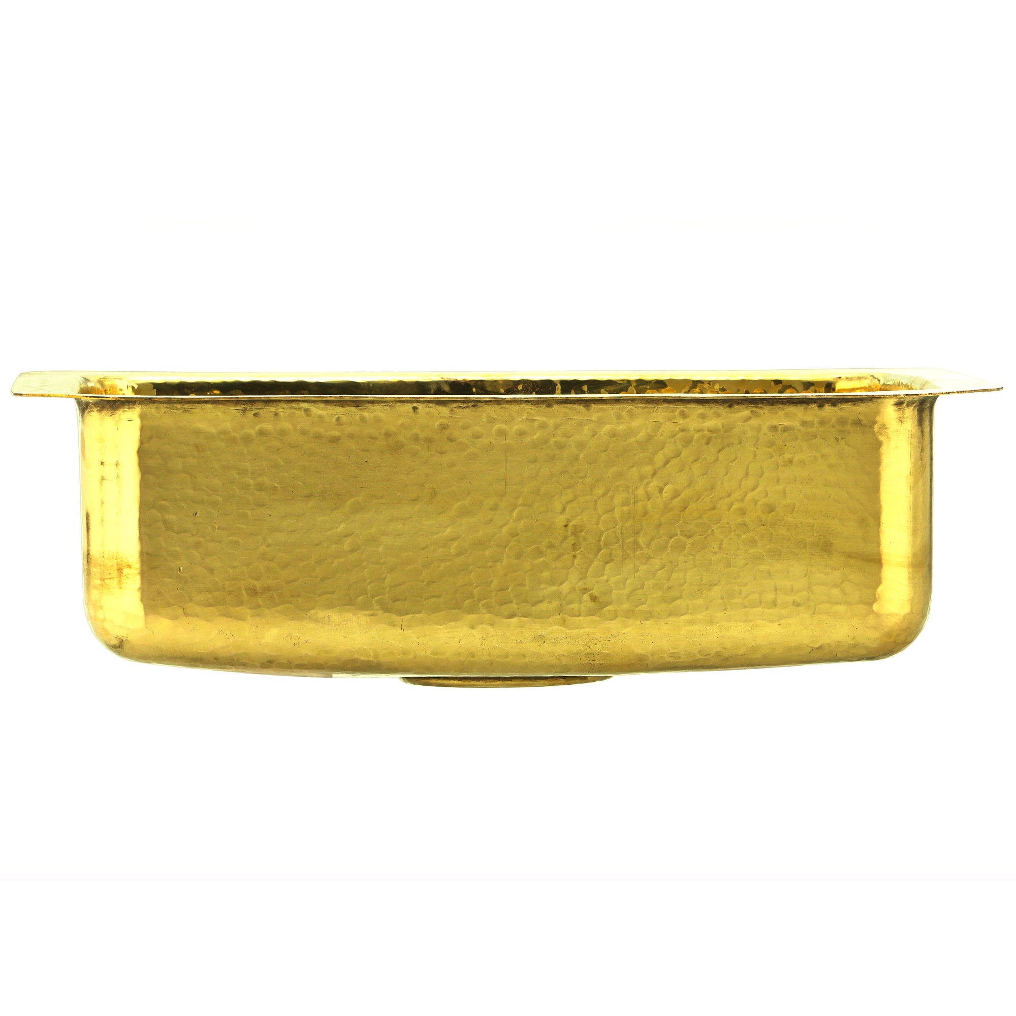 Alternate Image for Nantucket Sinks Brightwork 20" Rectangular Brass Bar/Kitchen Sink with Accessories, REB2014