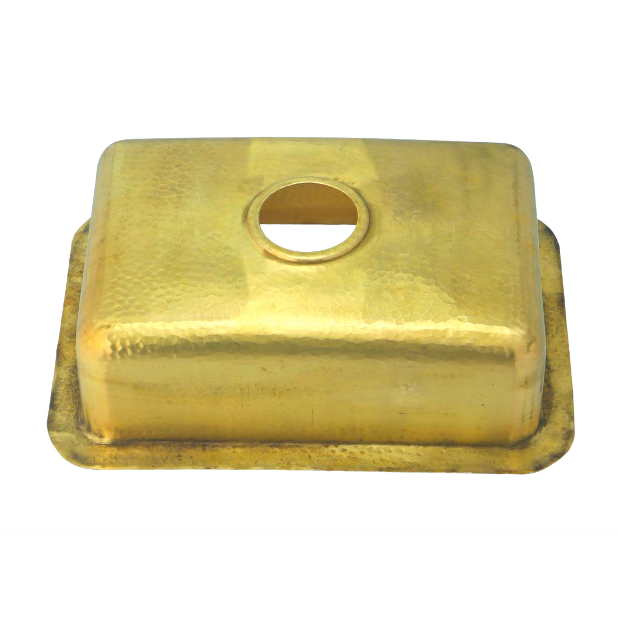 Alternate Image for Nantucket Sinks Brightwork 20" Rectangular Brass Bar/Kitchen Sink with Accessories, REB2014