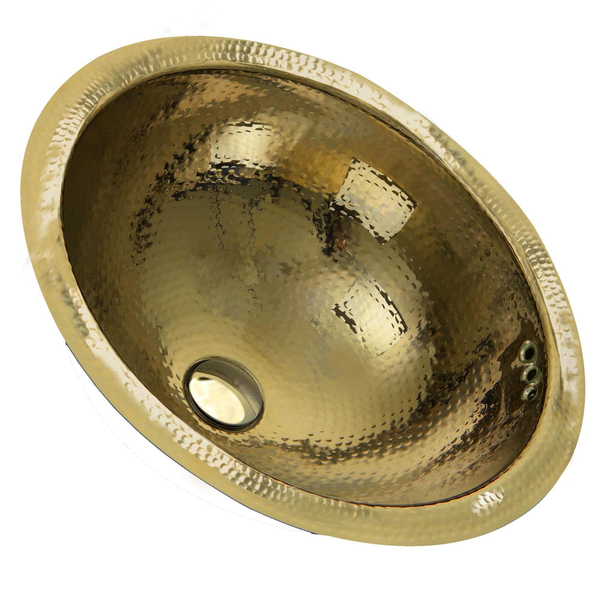 Nantucket Sinks Brightwork Home 17" Brass Bathroom Sink, RLB-OF