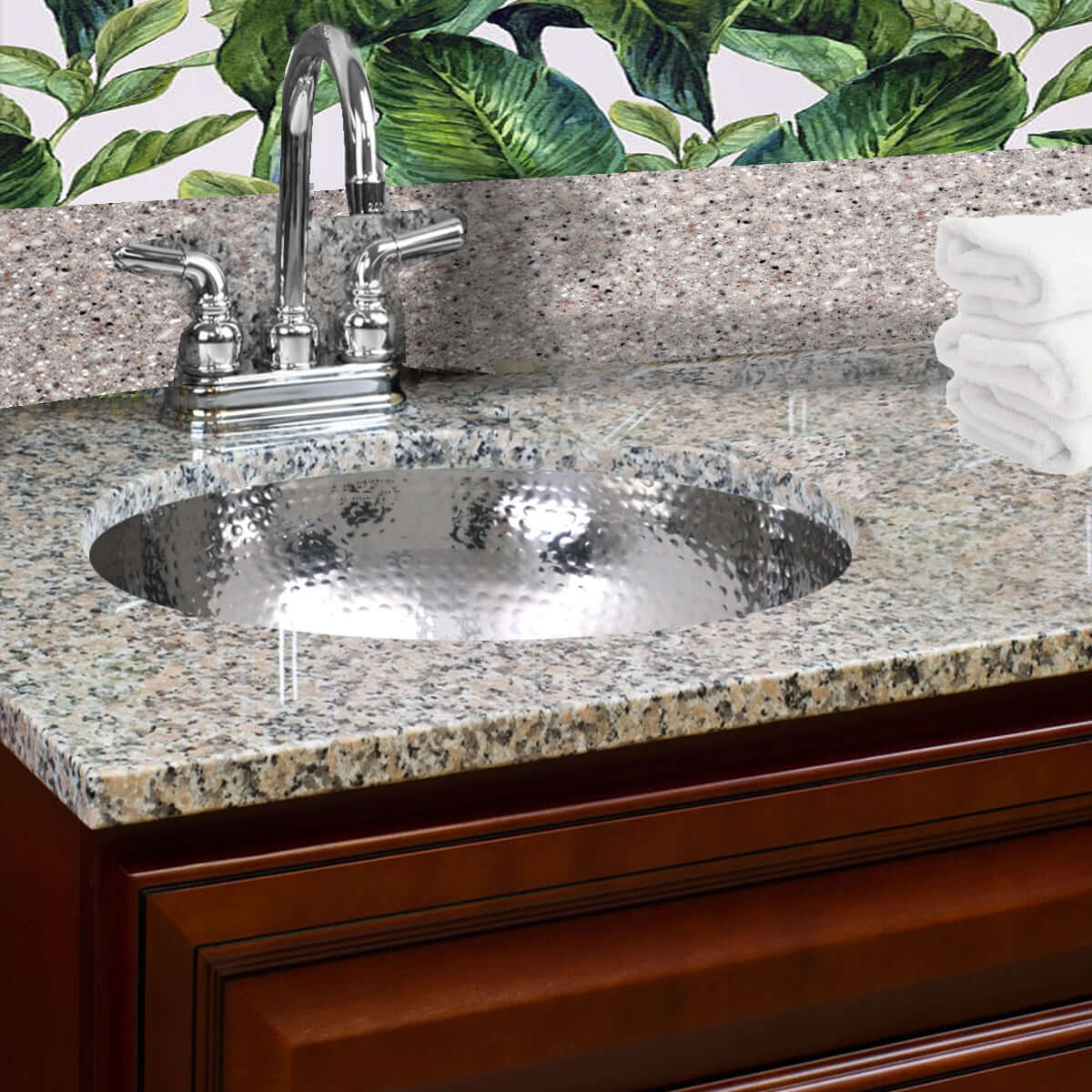 Alternate Image for Nantucket Sinks Brightwork Home 13" Stainless Steel Bathroom Sink, ROS-OF