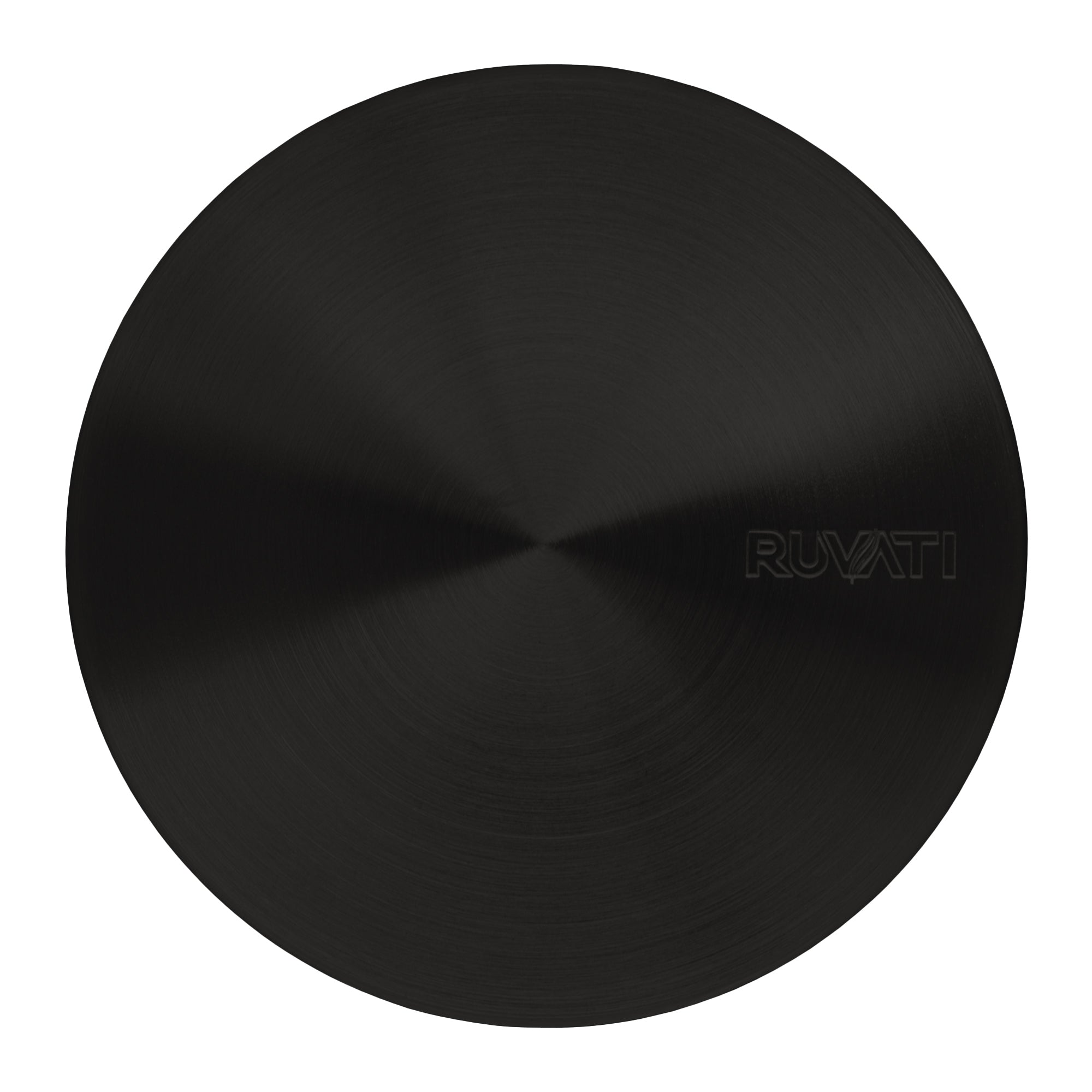 Ruvati Decorative Drain Cover for Kitchen Sink and Garbage Disposal, Gunmetal Black Stainless Steel, RVA1035BL Product Image